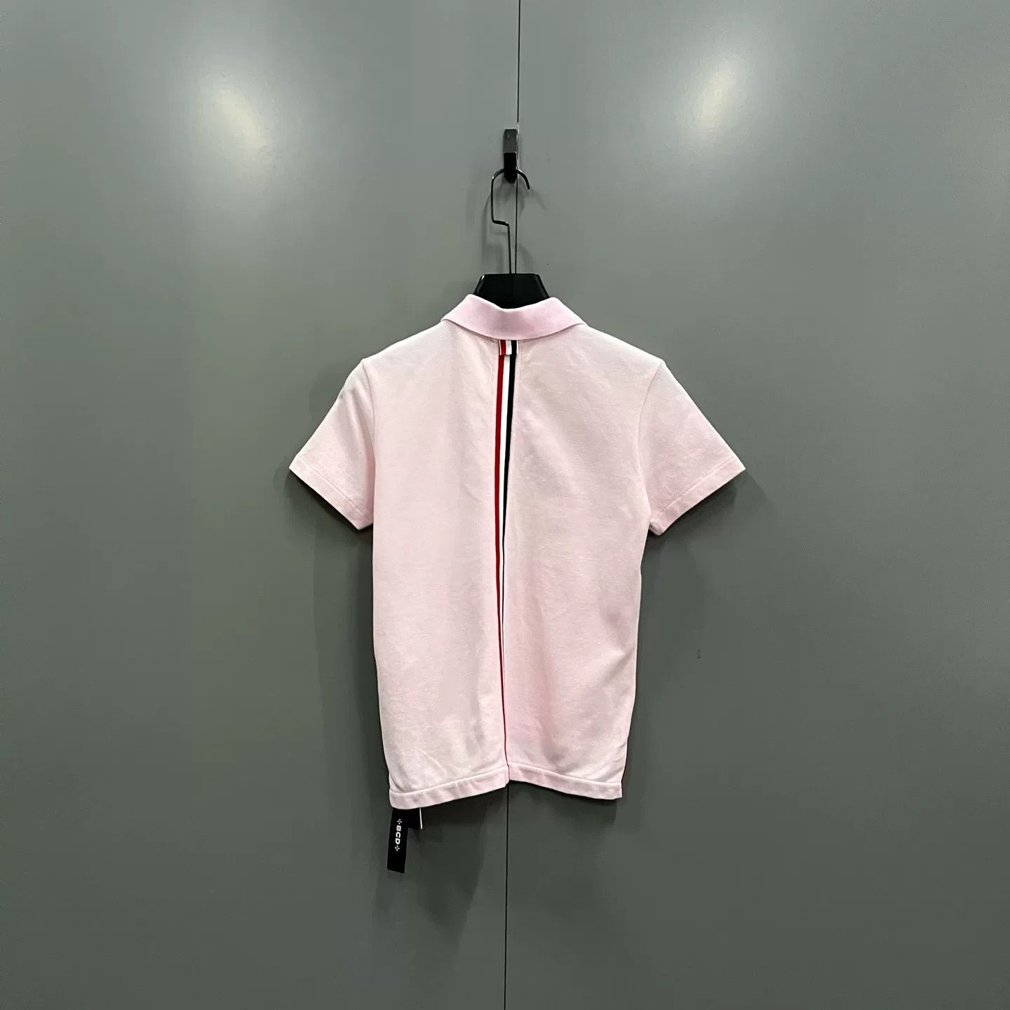 Thom Browne Thom Browne Tricolor Stripe Pink Polo Shirt IT 40 Size S / US 4 / IT 40 - 3 Thumbnail