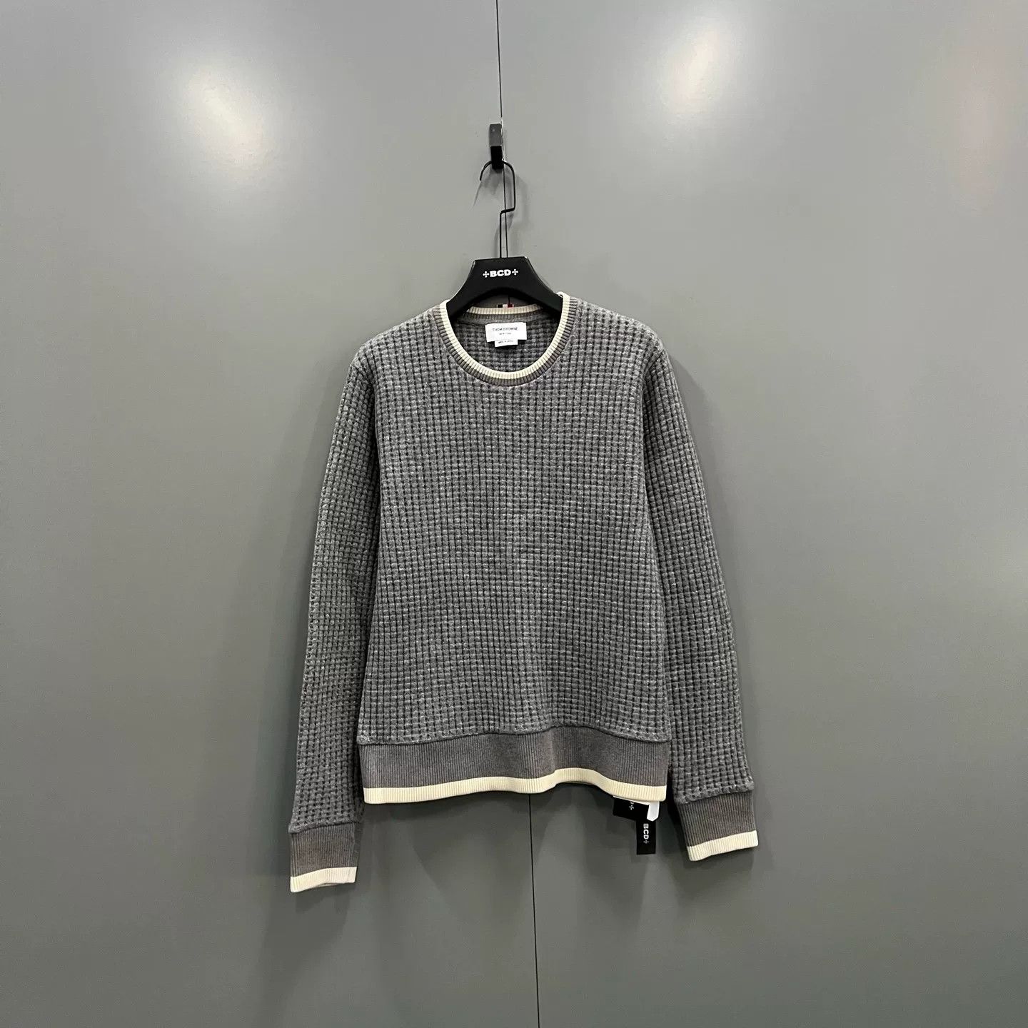 Thom Browne Thom Browne Wool Waffle Knit Sweater Size 2 Size US M / EU 48-50 / 2 - 2 Thumbnail