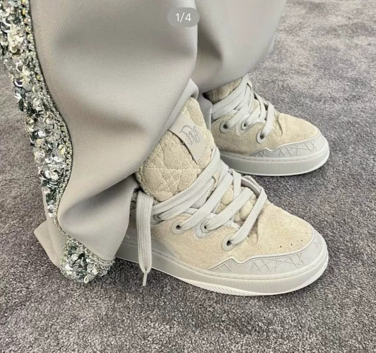 Dior Dior x ERL B9S Gray Skater Sneakers Size 41 Size US 8 / EU 41 - 4 Thumbnail