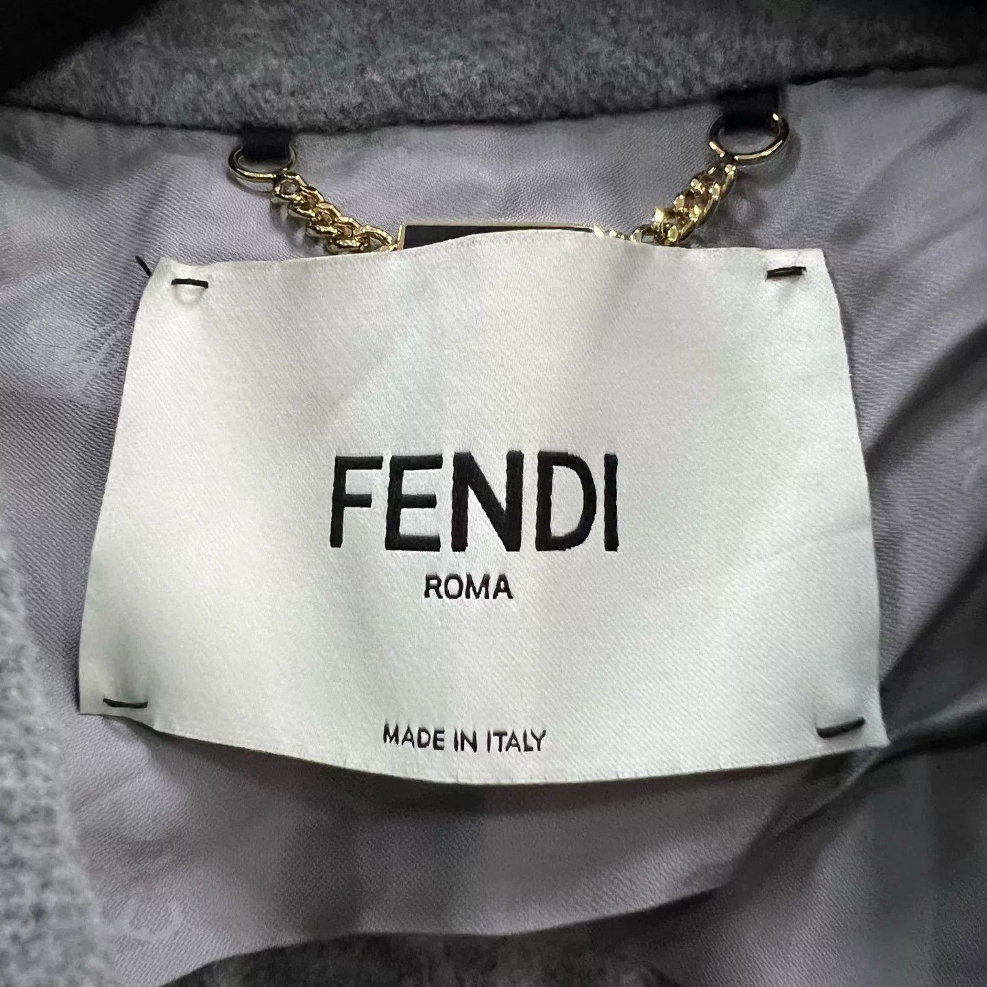Fendi Fendi FF Logo Lining Double Breasted Coat IT 38 Size XS / US 0-2 / IT 36-38 - 4 Thumbnail