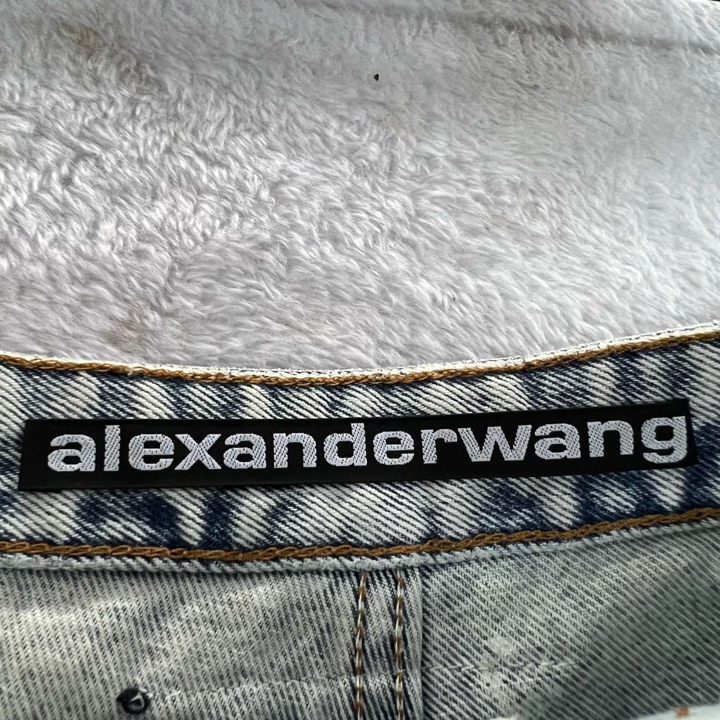 Alexander Wang Alexander Wang Crystal Striped Denim Shorts 24 Size 24" / US 00 / IT 34 - 4 Thumbnail