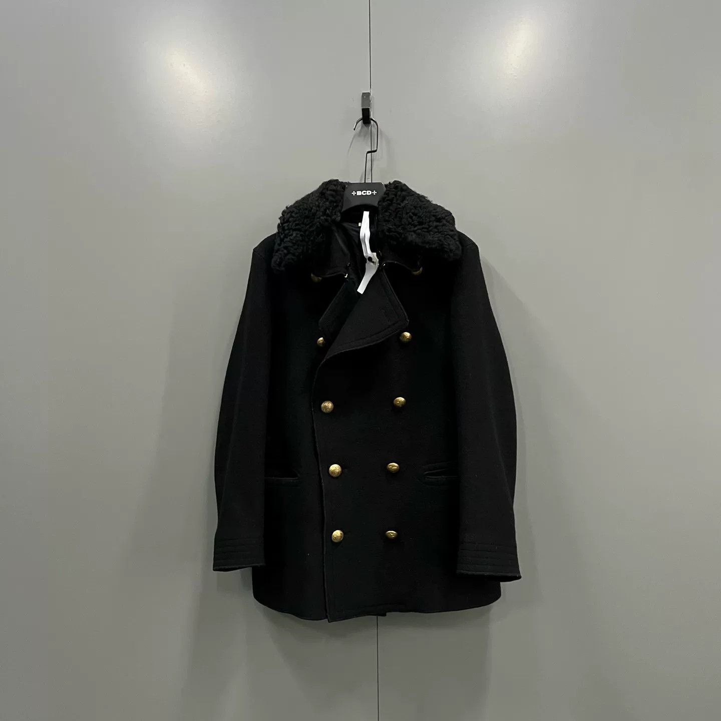 Burberry Burberry Shearling Collar Double Breasted Coat 48 Size US M / EU 48-50 / 2 - 2 Thumbnail