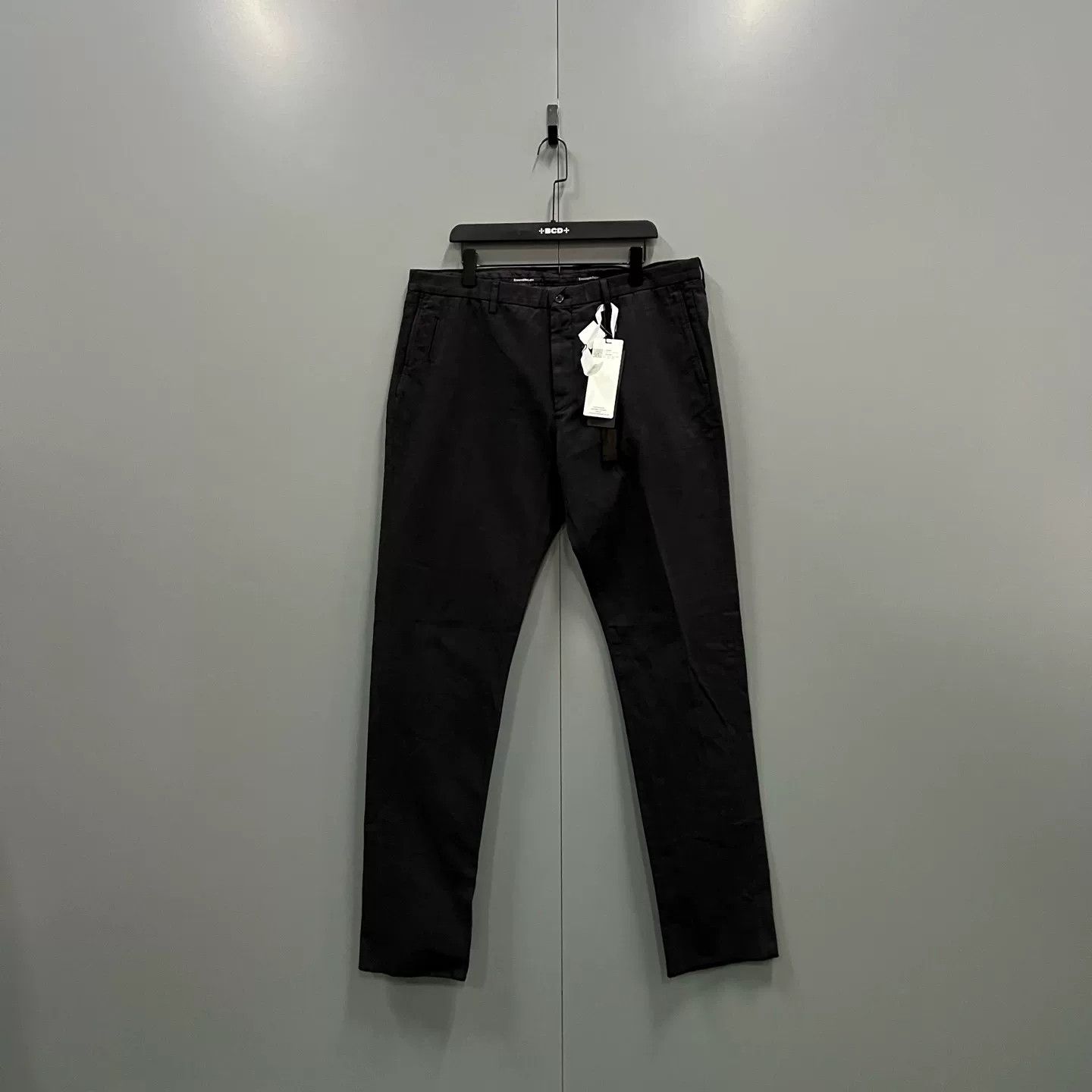Z Zegna Zegna Black Cotton Casual Trousers EU 56 Size US 40 / EU 56 - 2 Thumbnail