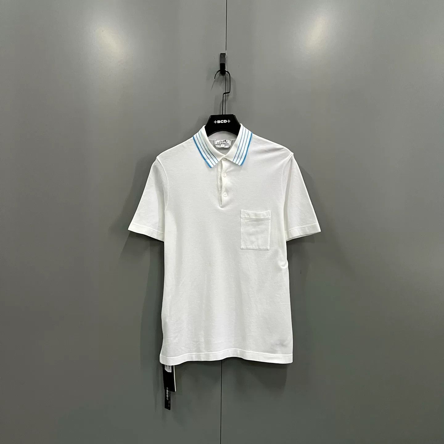 Hermes Hermes Striped Collar Cotton Polo Shirt S Size US S / EU 44-46 / 1 - 2 Thumbnail