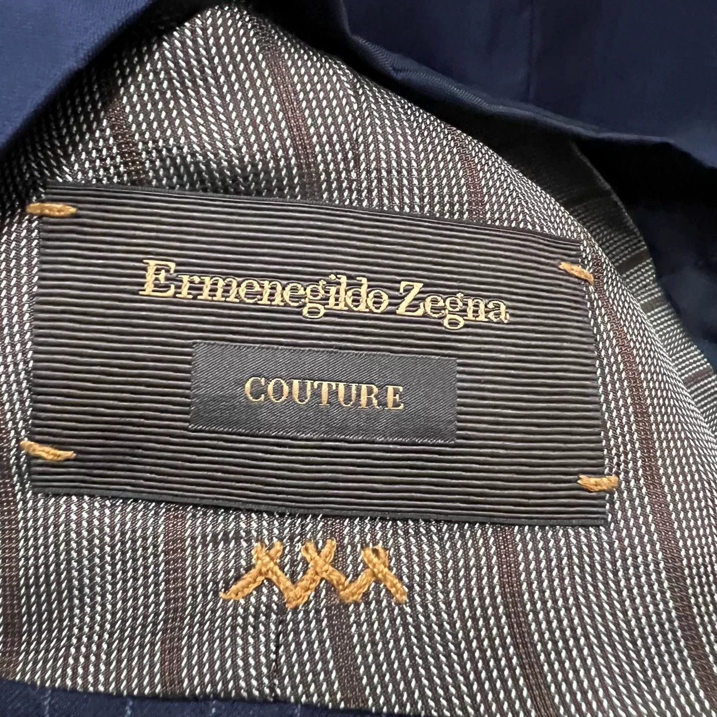 Ermenegildo Zegna Ermenegildo Zegna Couture Pinstripe Wool Vest 48R Size 48R - 5 Thumbnail