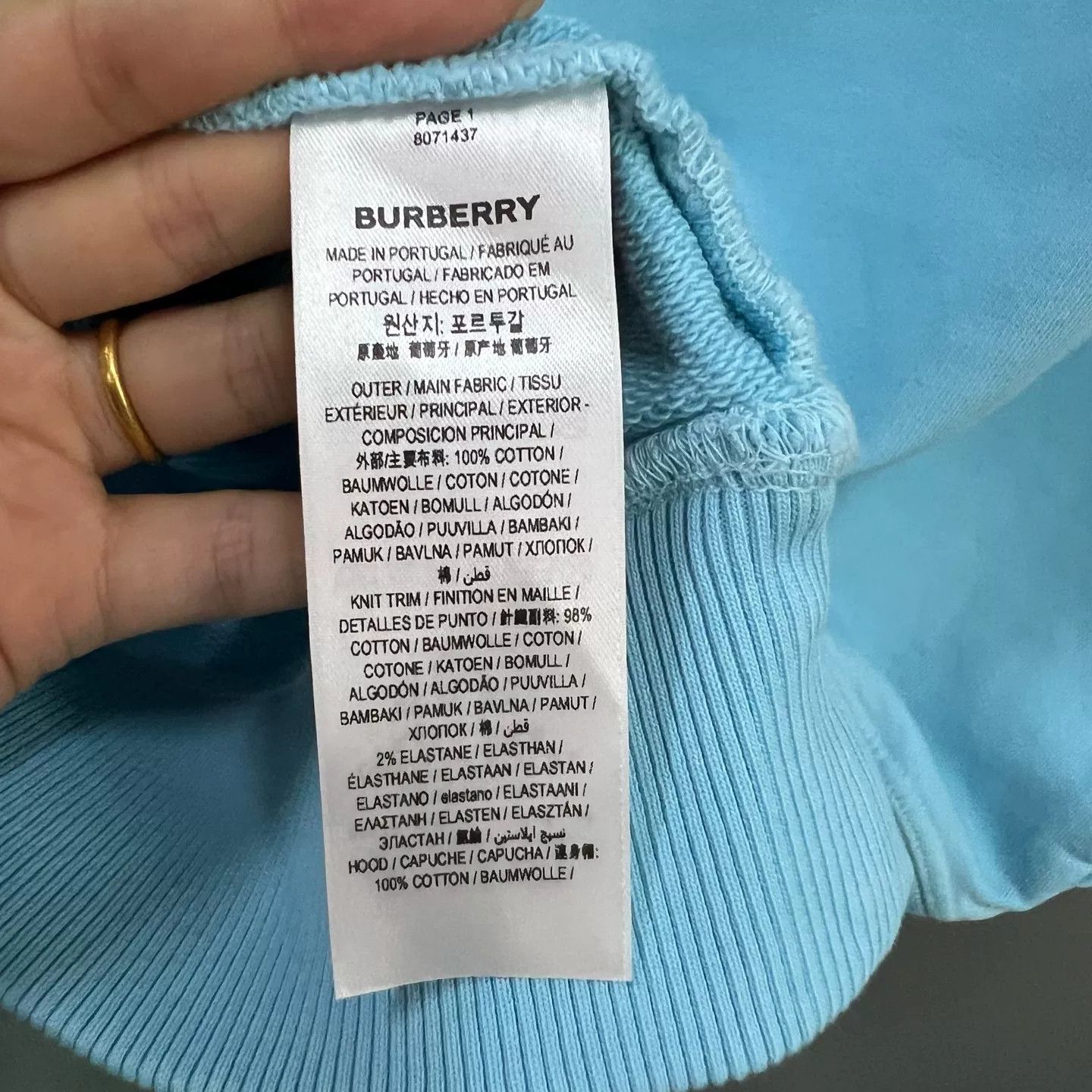 Burberry Burberry Blue Knight Print Sleeveless Hoodie XXL Size US XXL / EU 58 / 5 - 6 Thumbnail