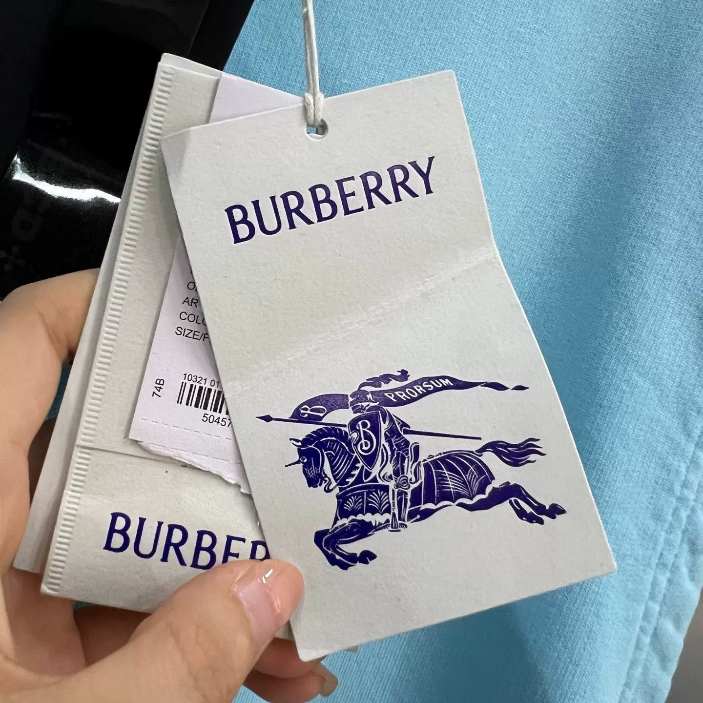 Burberry Burberry Blue Knight Print Sleeveless Hoodie XXL Size US XXL / EU 58 / 5 - 5 Thumbnail
