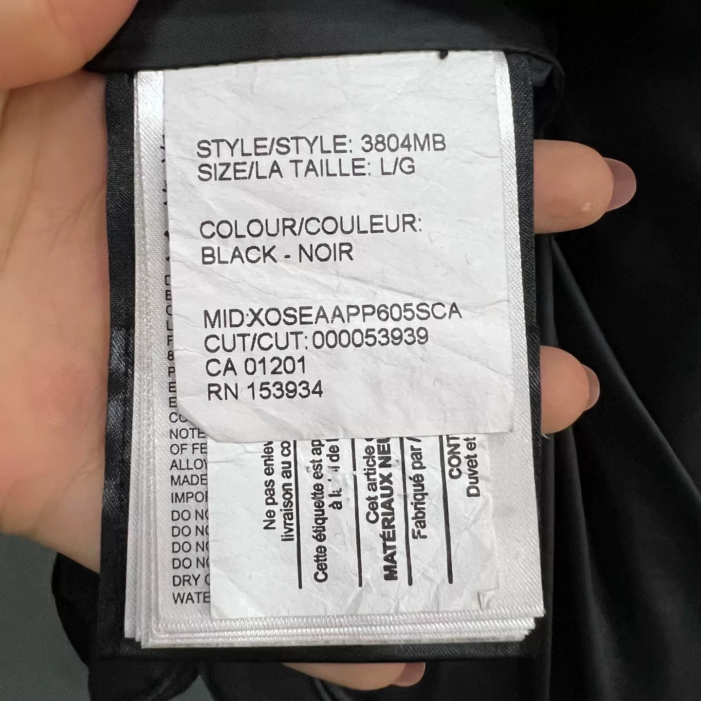 Canada Goose Canada Goose Black Hooded Down Jacket Size L Size US L / EU 52-54 / 3 - 5 Thumbnail