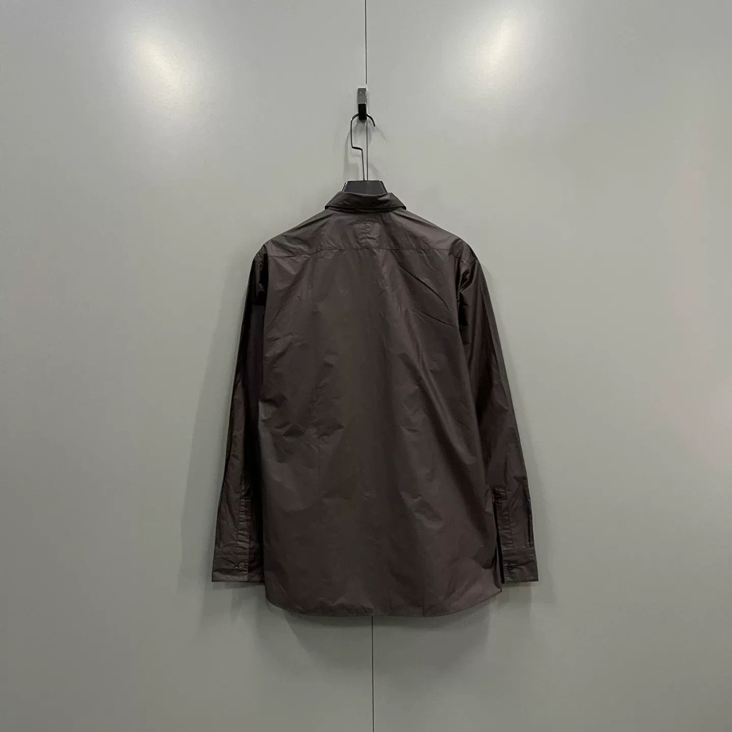 Hermes Hermes Brown Cotton Blend Long Sleeve Shirt US L Size US L / EU 52-54 / 3 - 3 Thumbnail