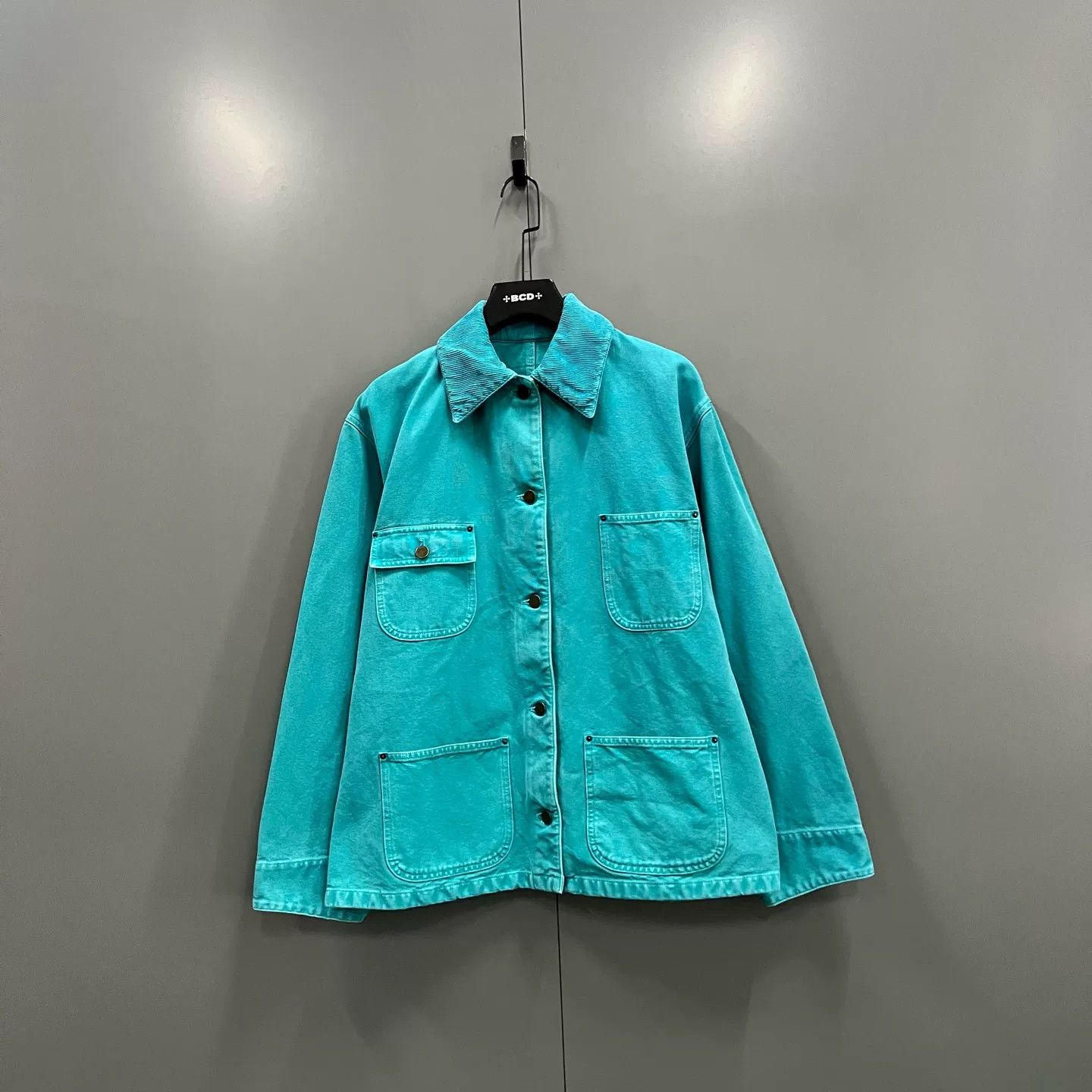 Prada Prada Teal Canvas Chore Jacket IT 38 Size XS / US 0-2 / IT 36-38 - 2 Thumbnail