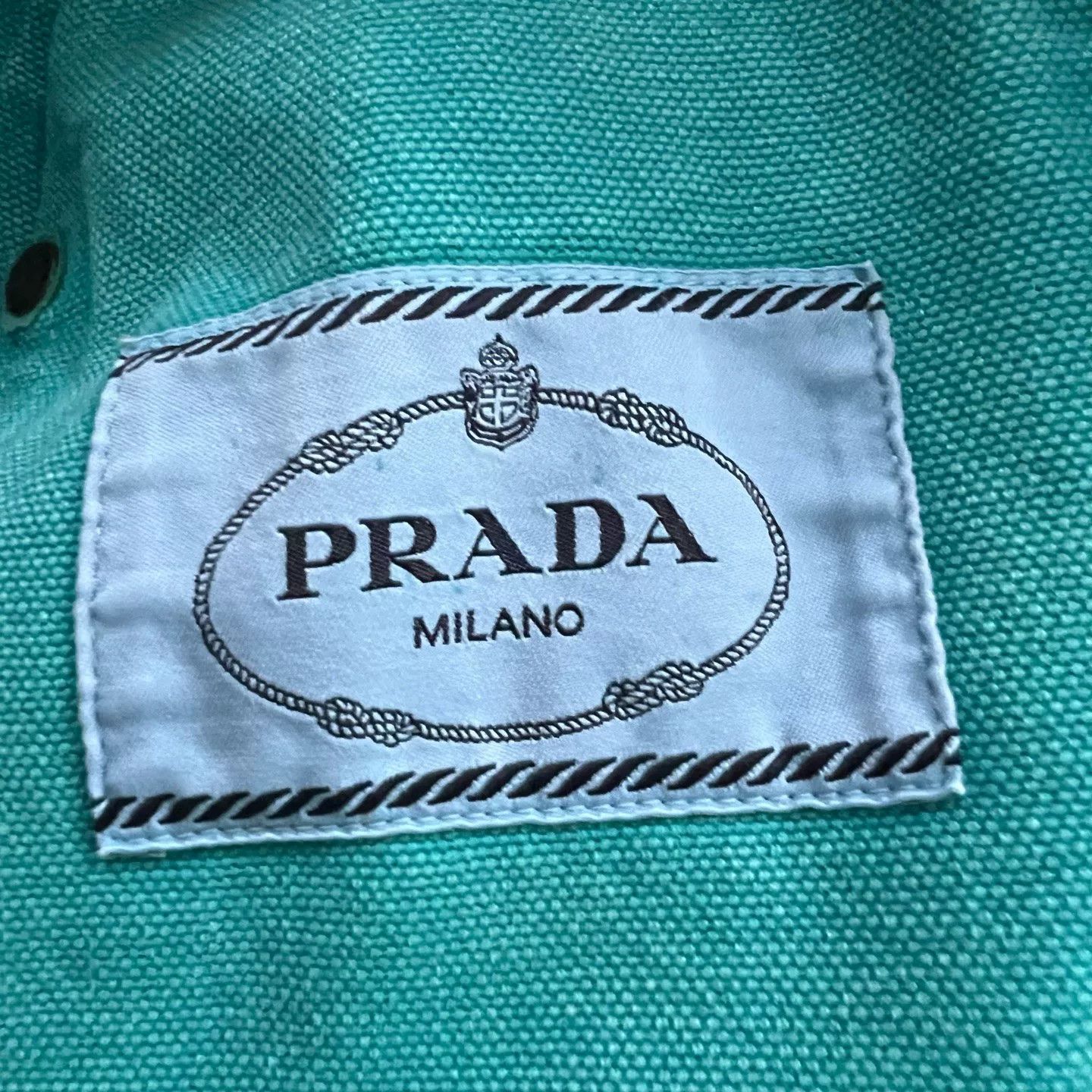 Prada Prada Teal Canvas Chore Jacket IT 38 Size XS / US 0-2 / IT 36-38 - 4 Thumbnail