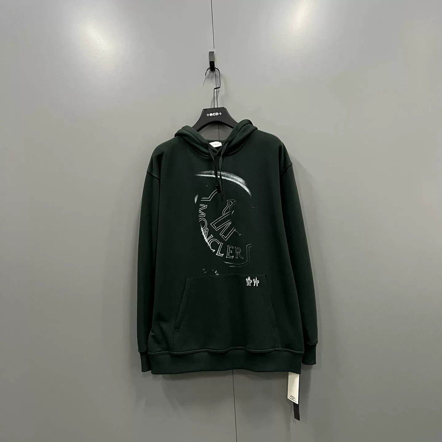 Moncler Moncler Logo Graphic Green Hoodie XS Size US XS / EU 42 / 0 - 2 Thumbnail