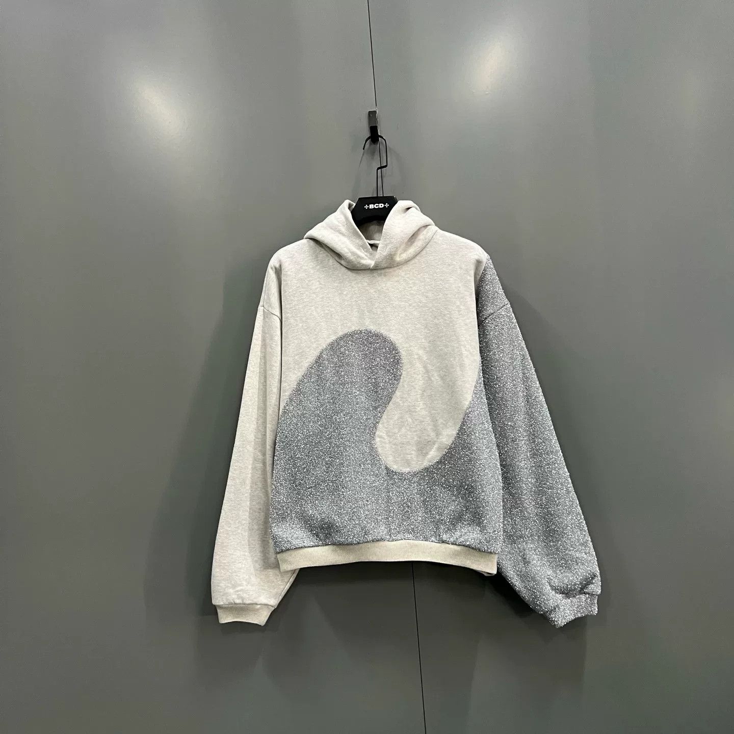 Dior Dior Glitter Wave Spliced Hoodie Size L Size US L / EU 52-54 / 3 - 2 Thumbnail