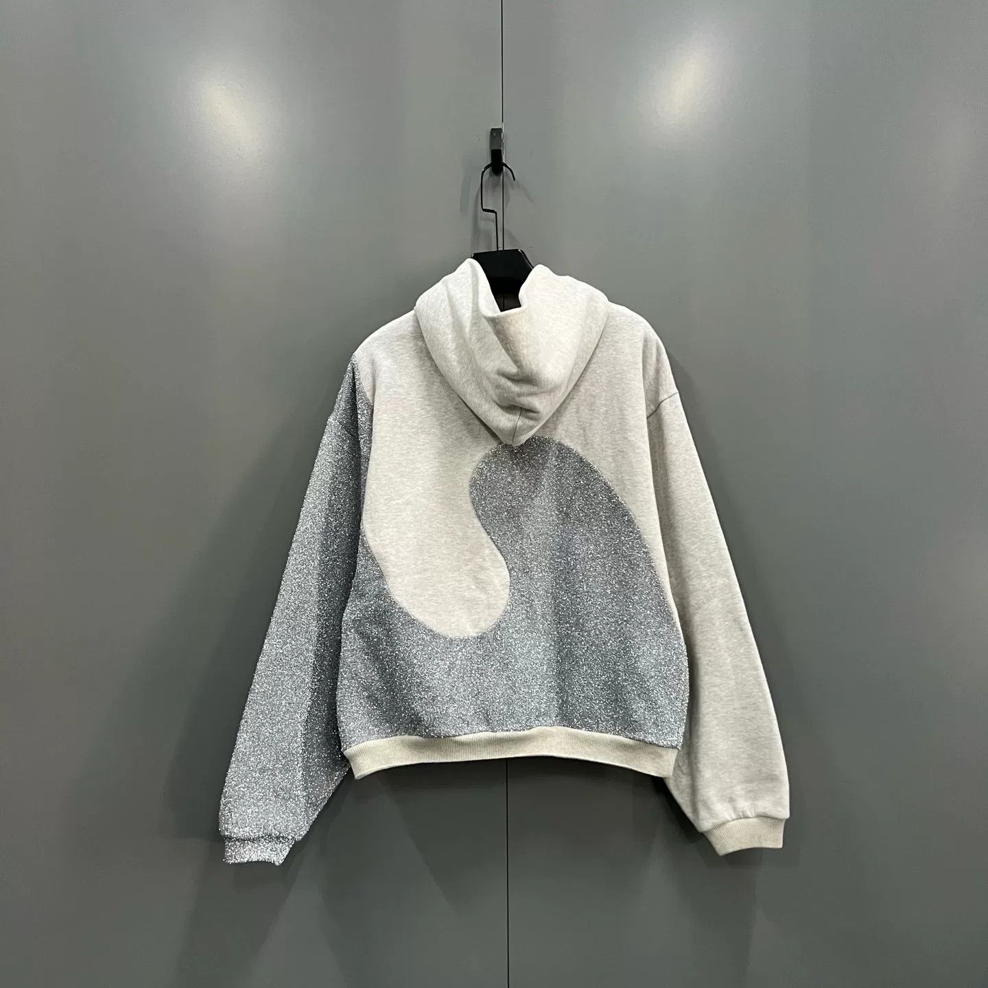 Dior Dior Glitter Wave Spliced Hoodie Size L Size US L / EU 52-54 / 3 - 3 Thumbnail