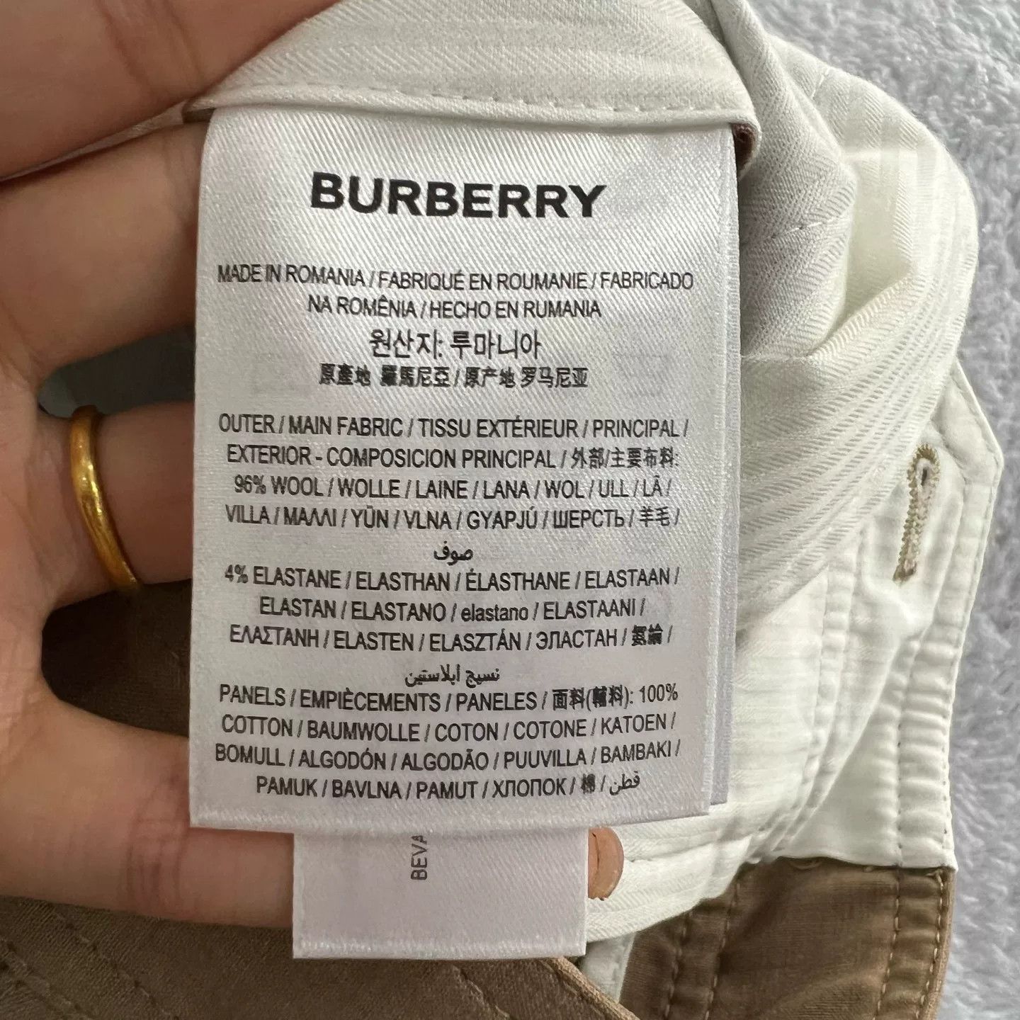Burberry Burberry TB Logo Wool Trousers EU 44 Size US 28 / EU 44 - 6 Thumbnail