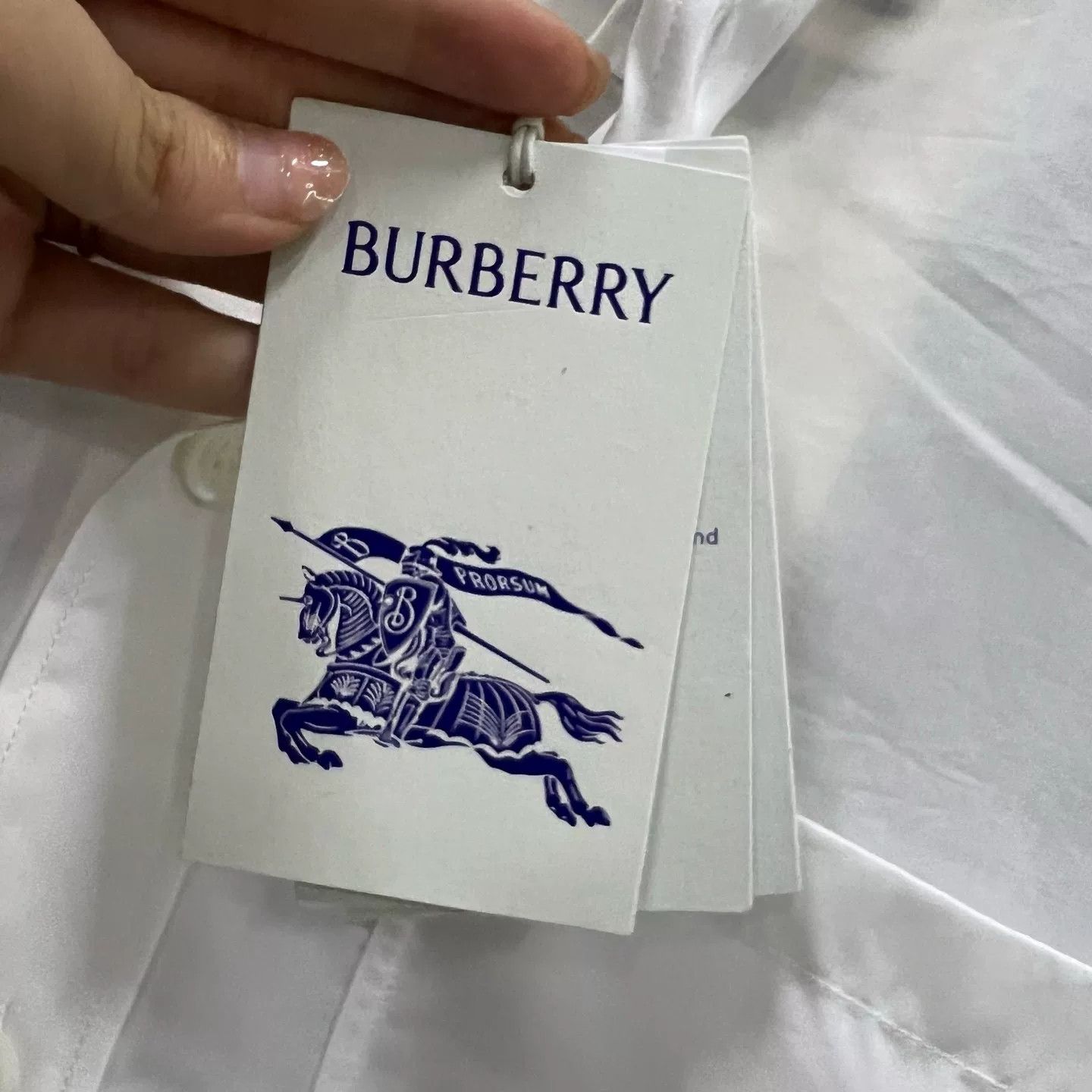 Burberry Burberry Cutout Hem Lyocell Shirt S Size US S / EU 44-46 / 1 - 6 Thumbnail