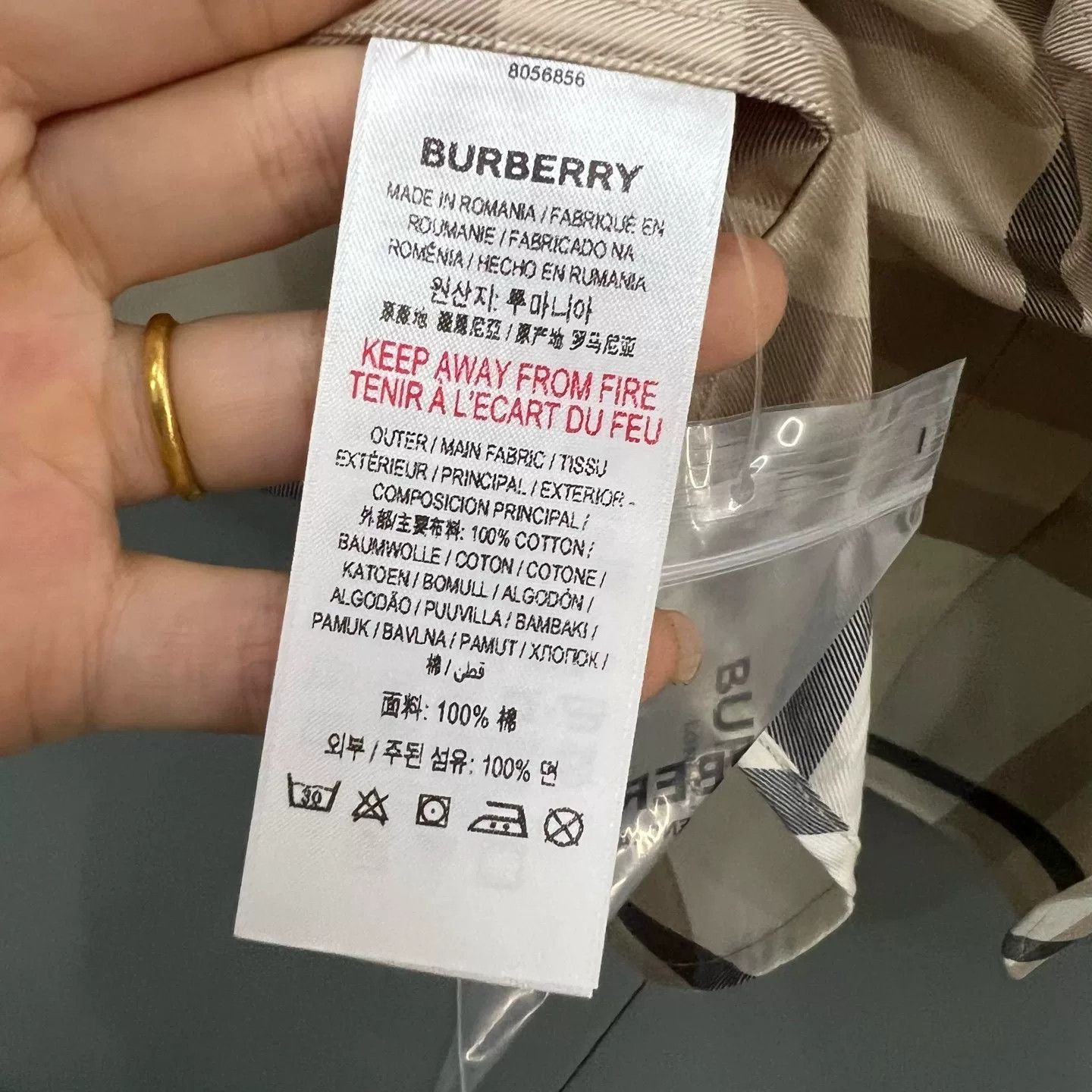 Burberry Burberry Check Print Long Sleeve Shirt Size 38 Size US S / EU 44-46 / 1 - 6 Thumbnail