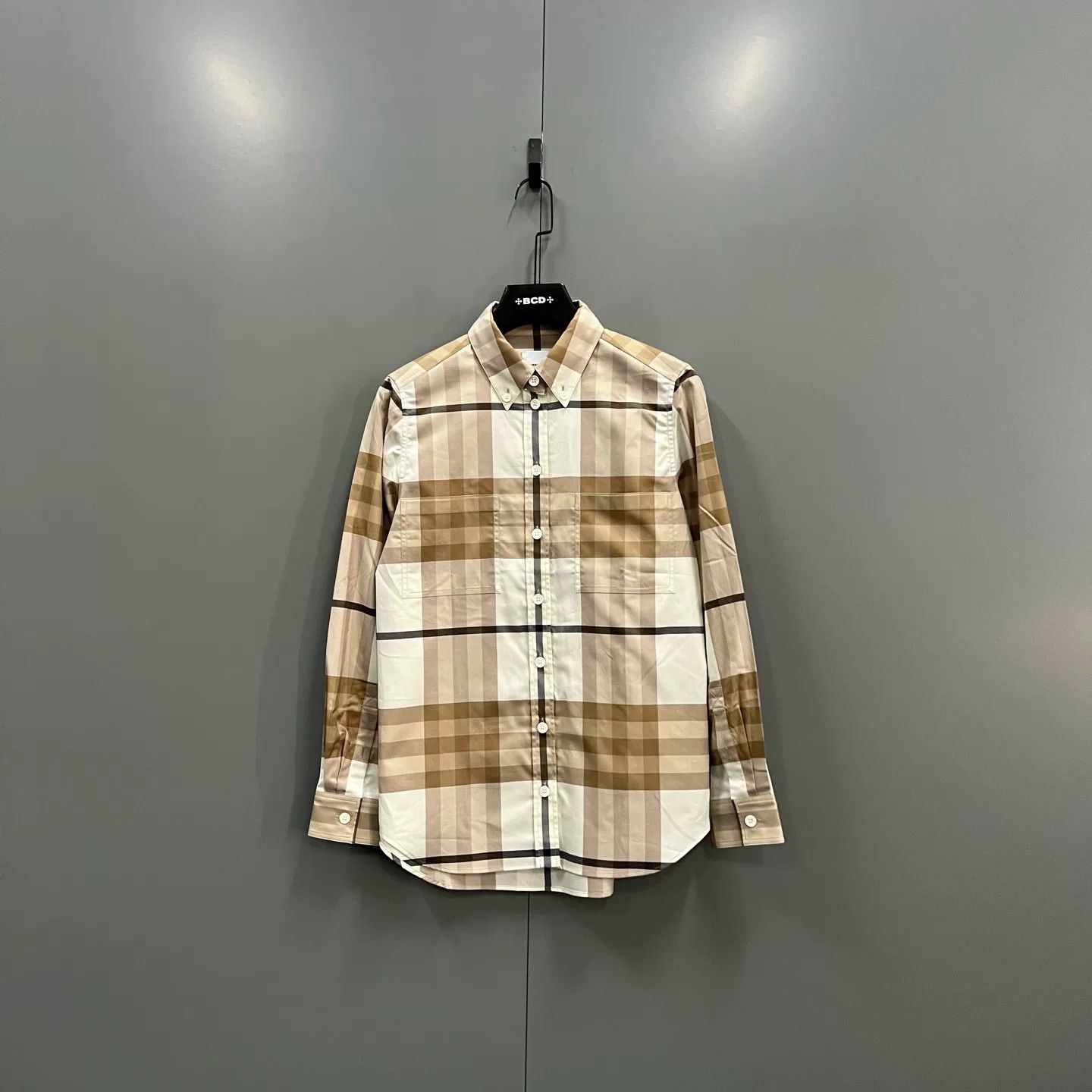 Burberry Burberry Check Print Long Sleeve Shirt Size 38 Size US S / EU 44-46 / 1 - 2 Thumbnail