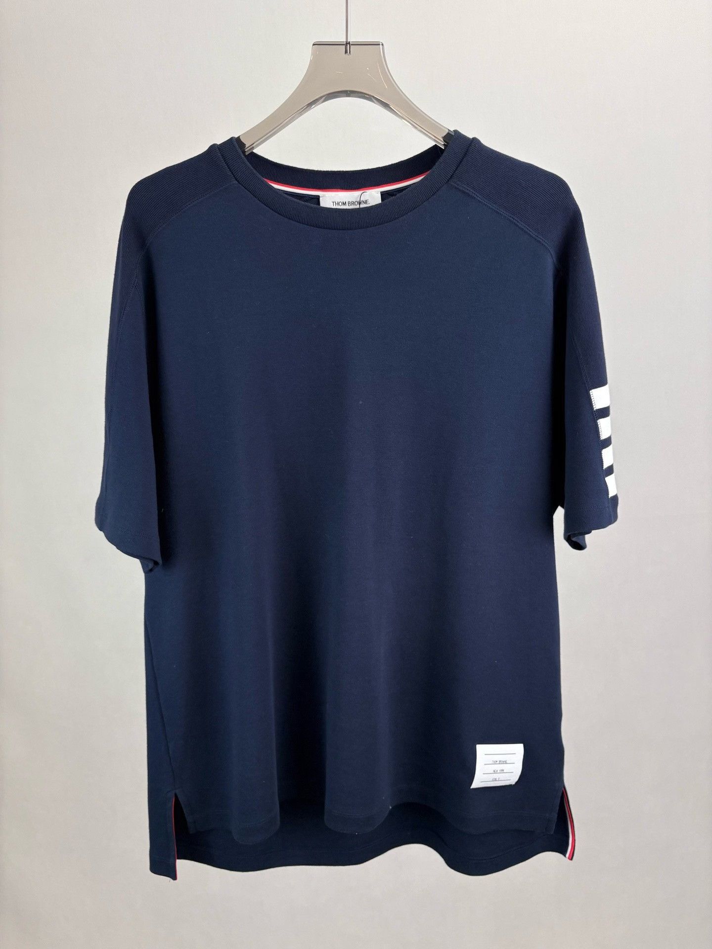 Thom Browne Thom Browne Navy 4-Bar Short Sleeve T-Shirt 5 Size US XXL / EU 58 / 5 - 2 Thumbnail