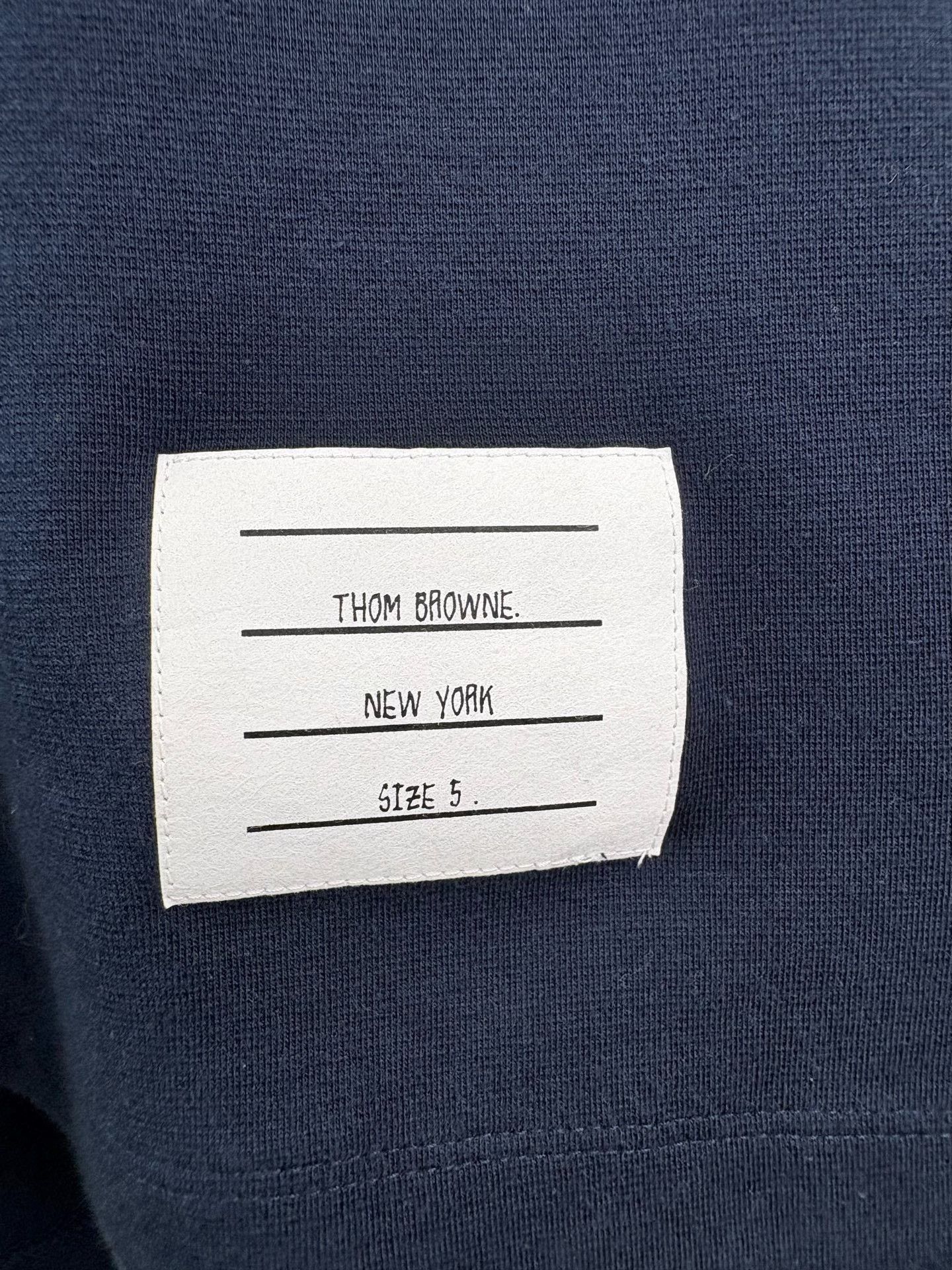 Thom Browne Thom Browne Navy 4-Bar Short Sleeve T-Shirt 5 Size US XXL / EU 58 / 5 - 4 Thumbnail