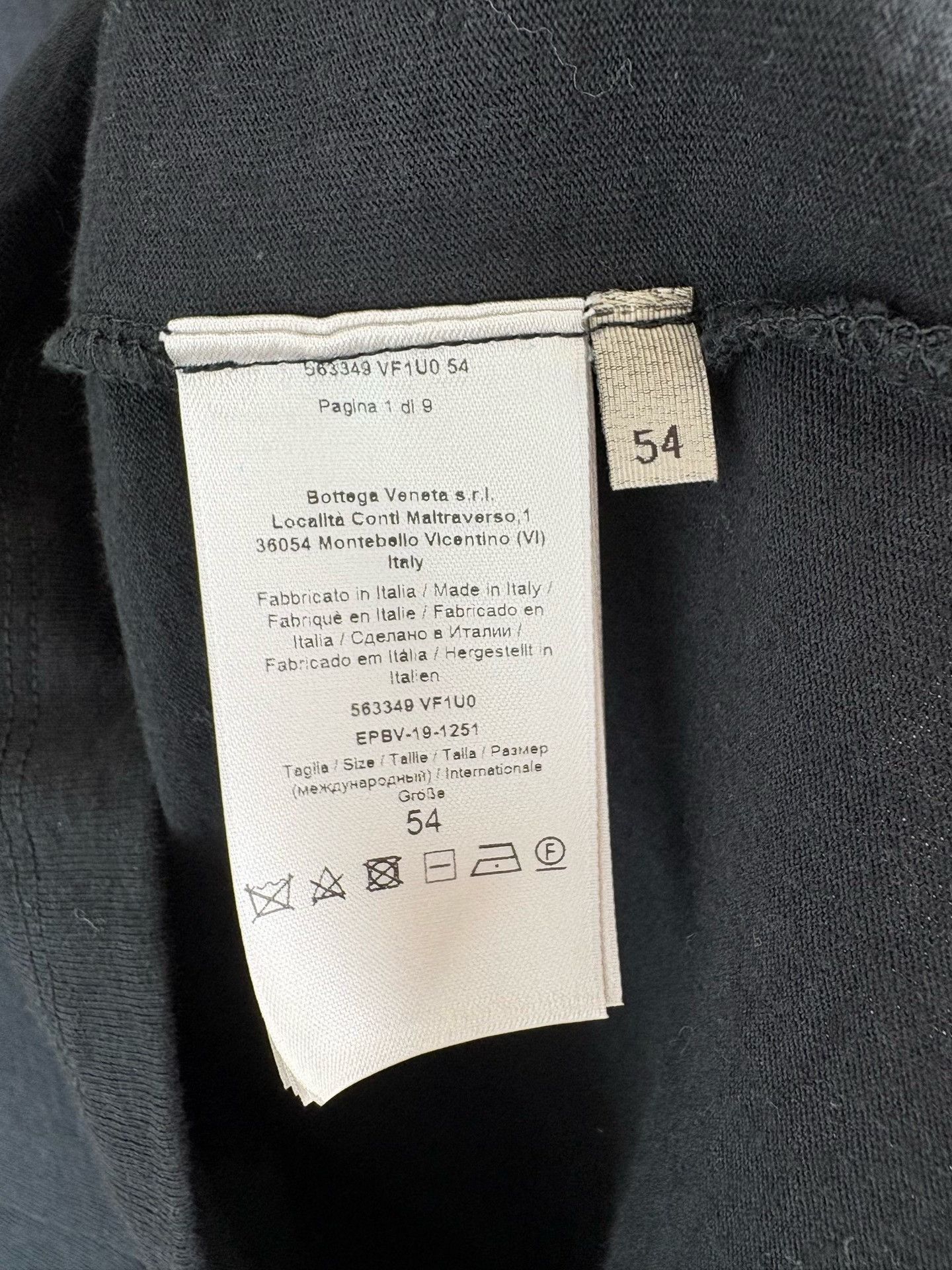 Bottega Veneta Bottega Veneta Black T-Shirt 54 Size US L / EU 52-54 / 3 - 5 Thumbnail