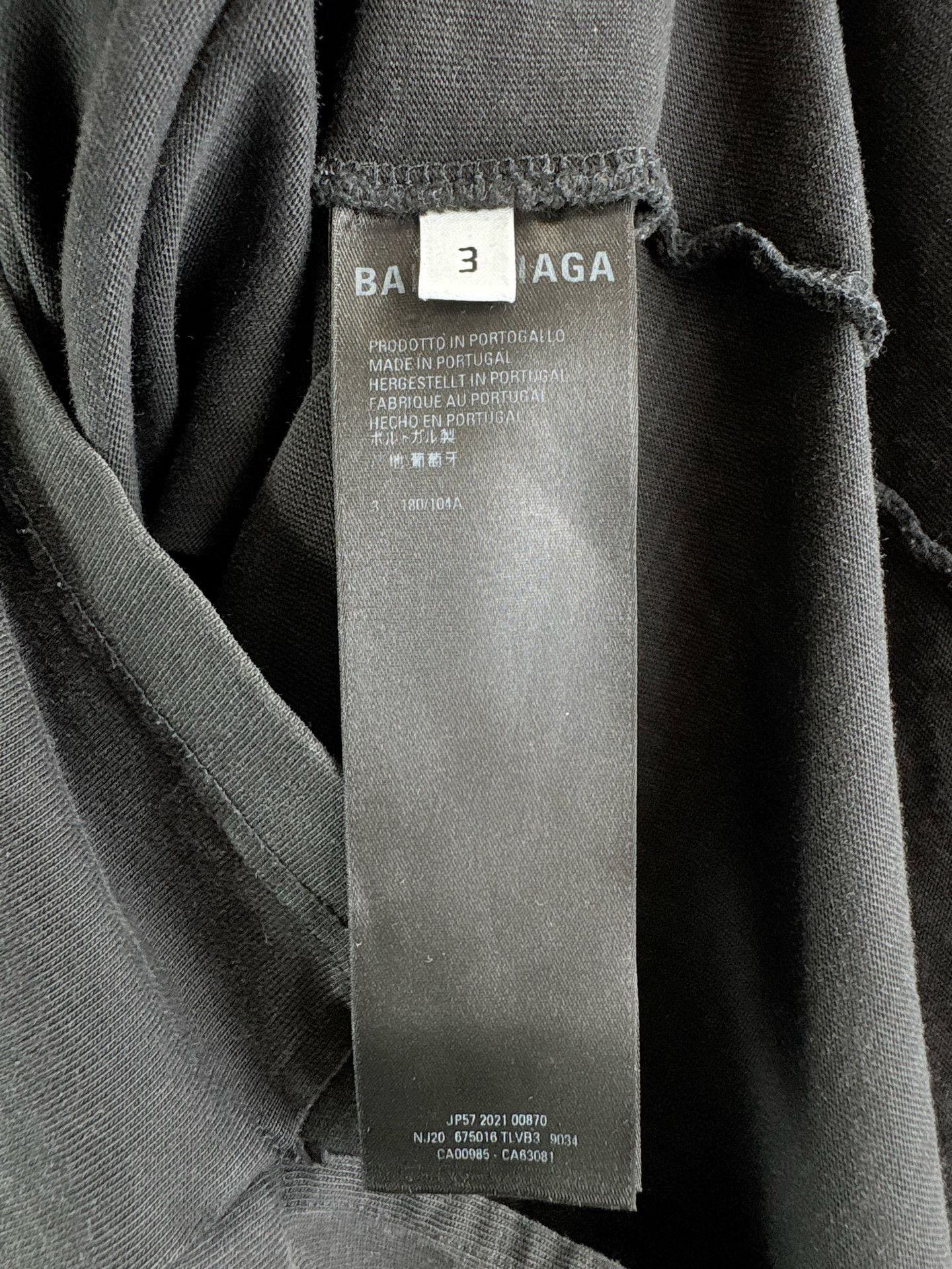 Balenciaga Balenciaga Washed Inverted Logo T-Shirt Size 3 Size US L / EU 52-54 / 3 - 6 Thumbnail