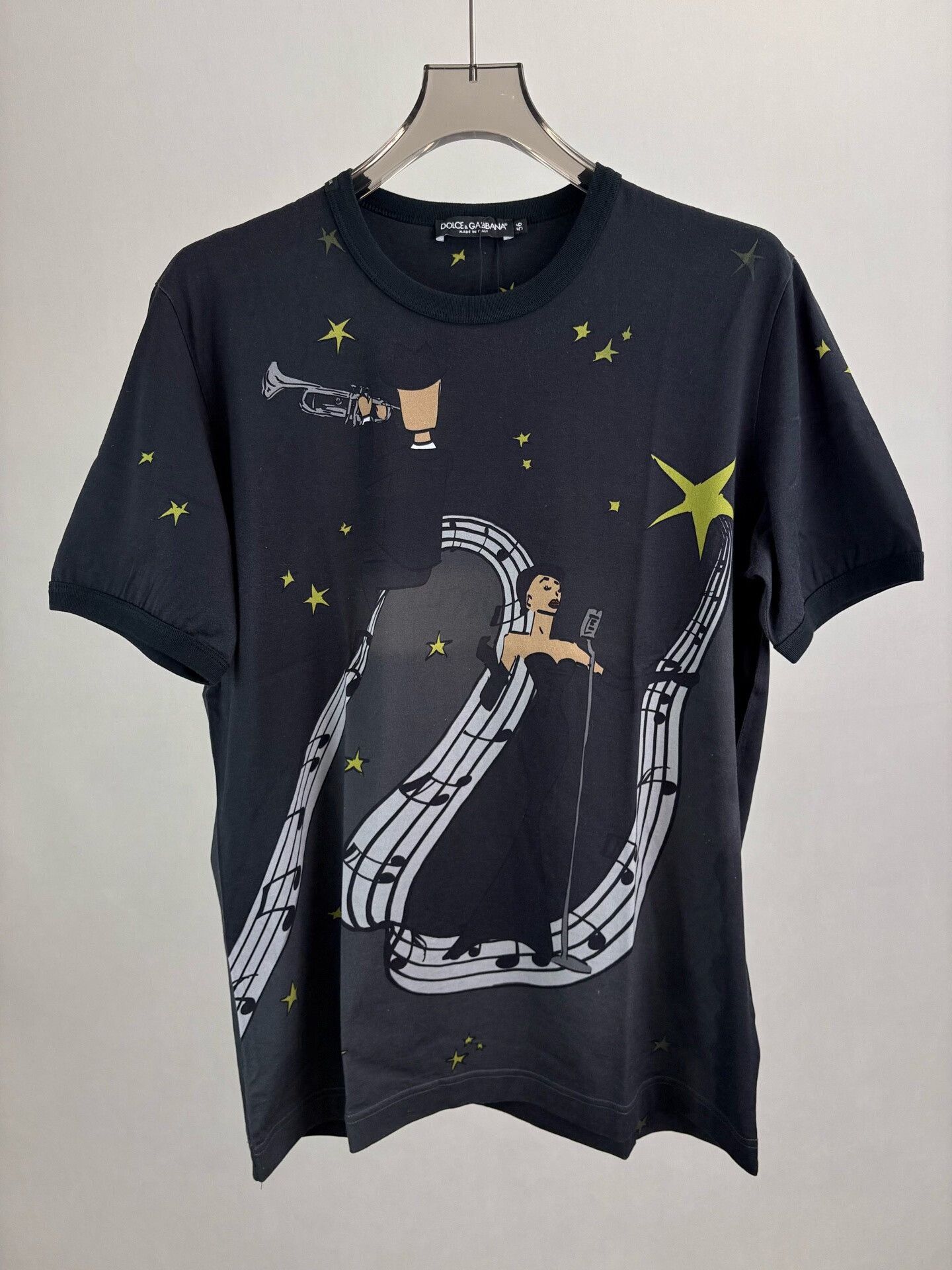Dolce & Gabbana Dolce & Gabbana Jazz Music Graphic T-Shirt Size 56 Size US XL / EU 56 / 4 - 2 Thumbnail