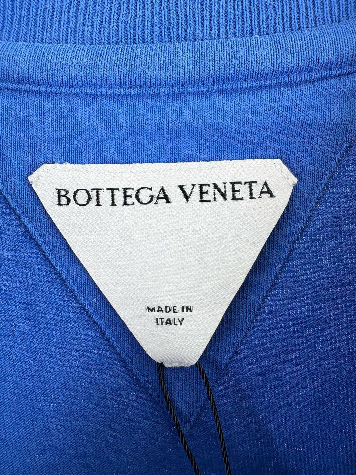Bottega Veneta Bottega Veneta Blue Embroidered Logo T-Shirt M Size US M / EU 48-50 / 2 - 5 Thumbnail