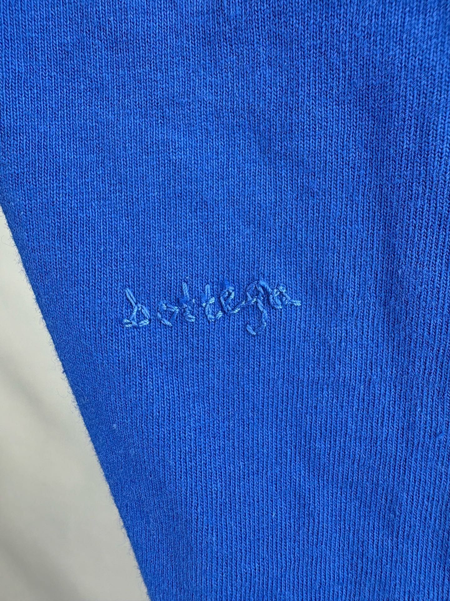 Bottega Veneta Bottega Veneta Blue Embroidered Logo T-Shirt M Size US M / EU 48-50 / 2 - 4 Thumbnail