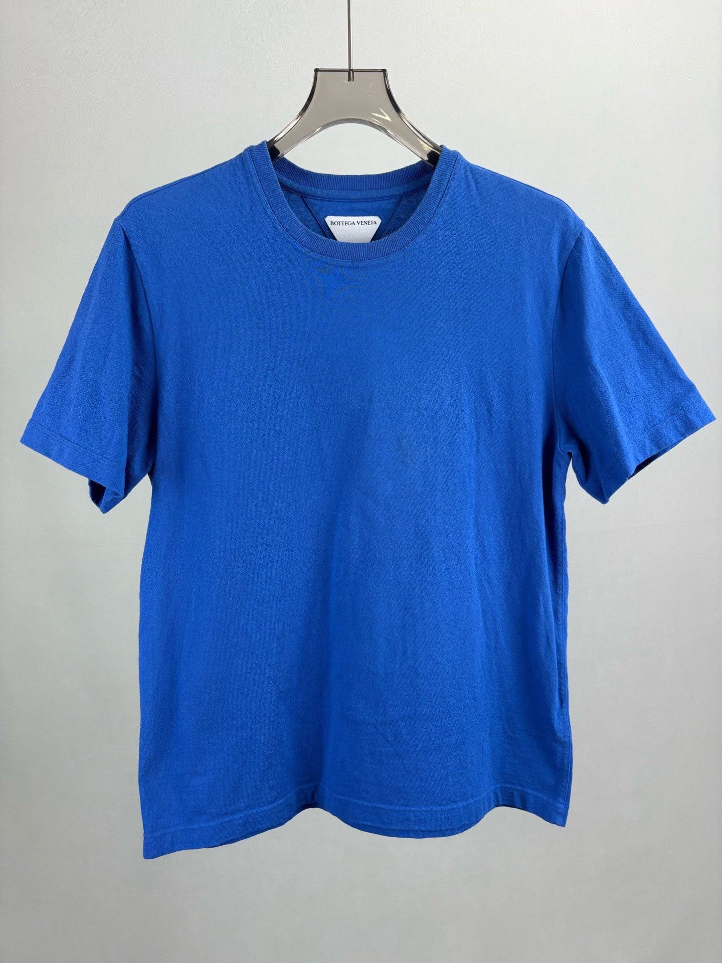Bottega Veneta Bottega Veneta Blue Embroidered Logo T-Shirt M Size US M / EU 48-50 / 2 - 2 Thumbnail