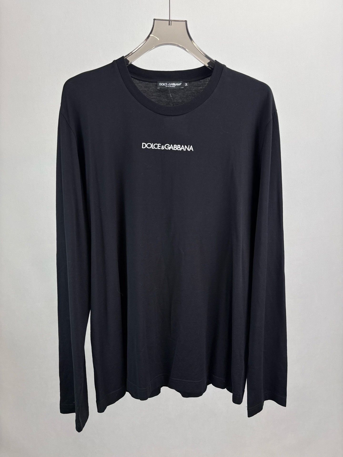 Dolce & Gabbana Dolce & Gabbana Embroidered Logo Long Sleeve T-Shirt 54 Size US L / EU 52-54 / 3 - 2 Thumbnail