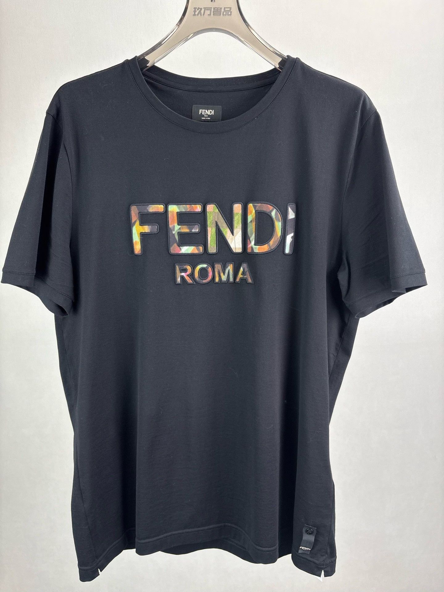 Fendi Fendi Patterned Logo T-Shirt US XXL Size US XXL / EU 58 / 5 - 2 Thumbnail