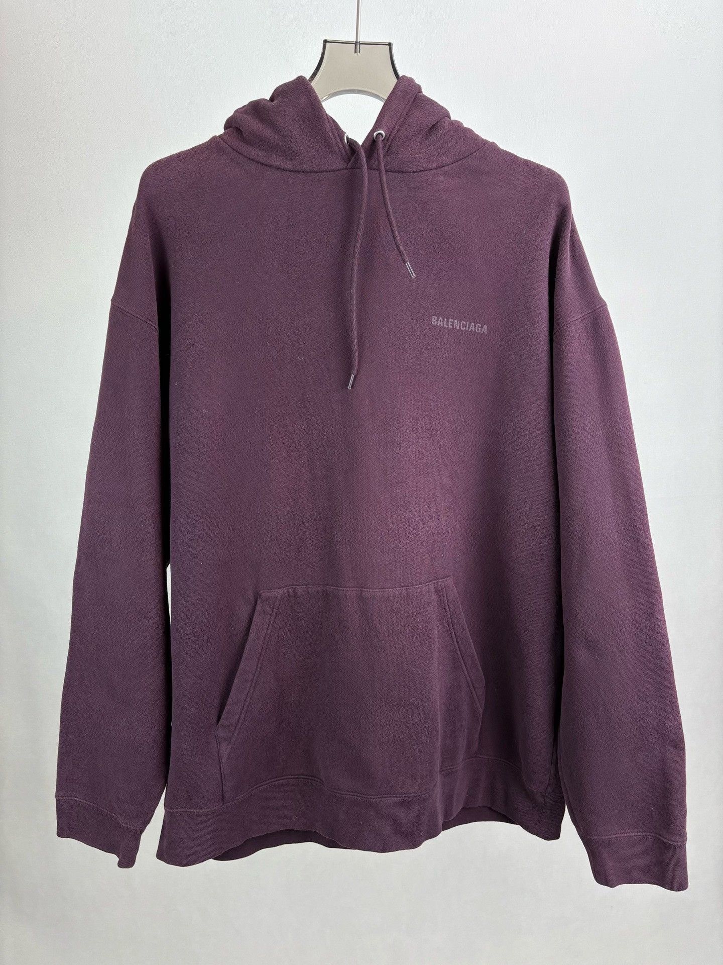 Balenciaga Balenciaga Purple Logo Hoodie XXL Size US XXL / EU 58 / 5 - 2 Thumbnail