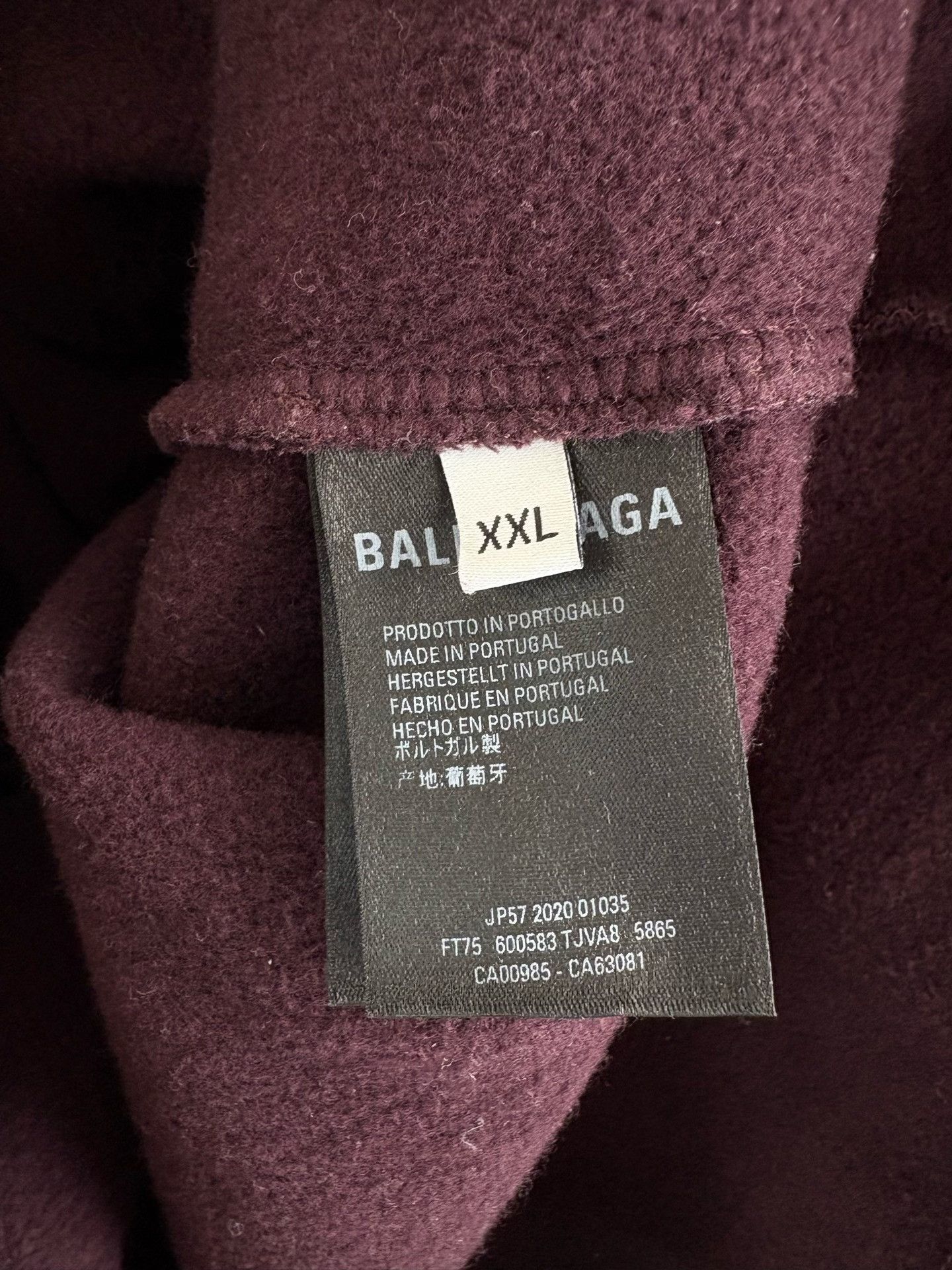 Balenciaga Balenciaga Purple Logo Hoodie XXL Size US XXL / EU 58 / 5 - 6 Thumbnail