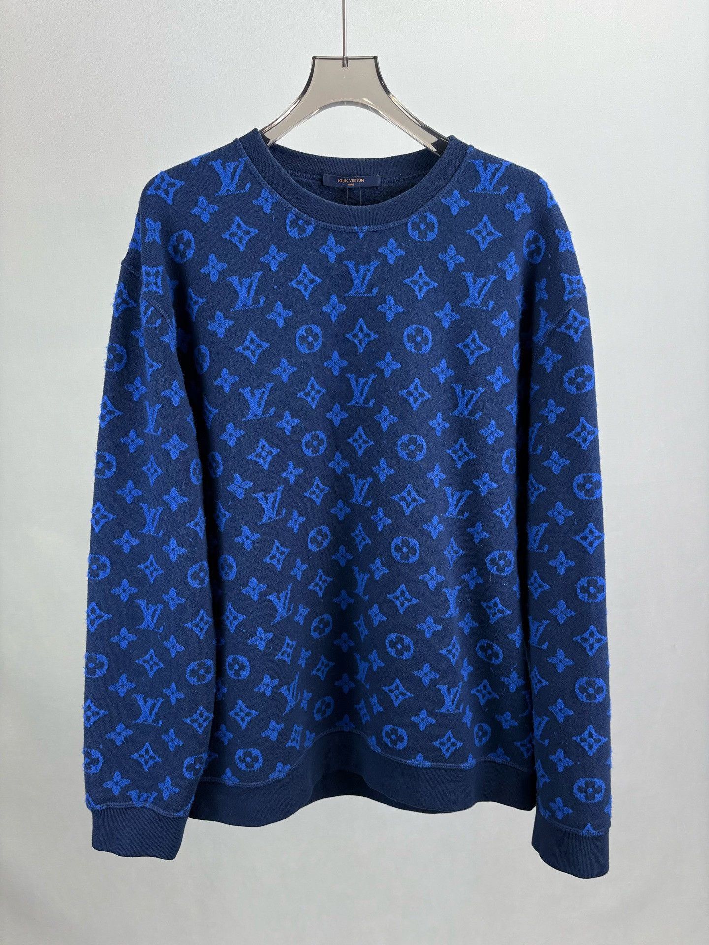 Louis Vuitton Louis Vuitton Monogram Flocked Sweatshirt XXL Size US XXL / EU 58 / 5 - 2 Thumbnail