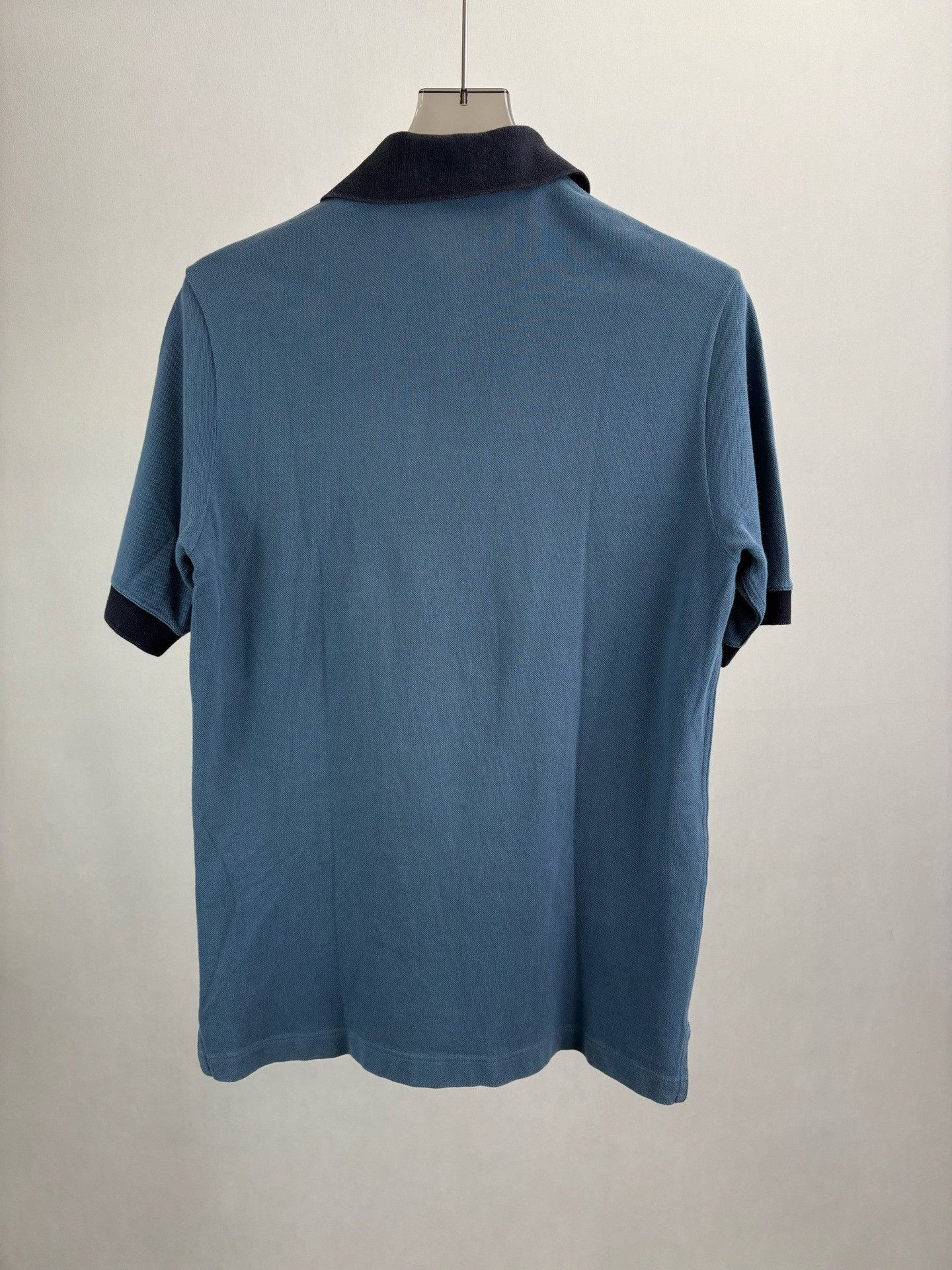 Hermes Hermes Blue Contrast Collar Polo Shirt Size M Size US M / EU 48-50 / 2 - 3 Thumbnail