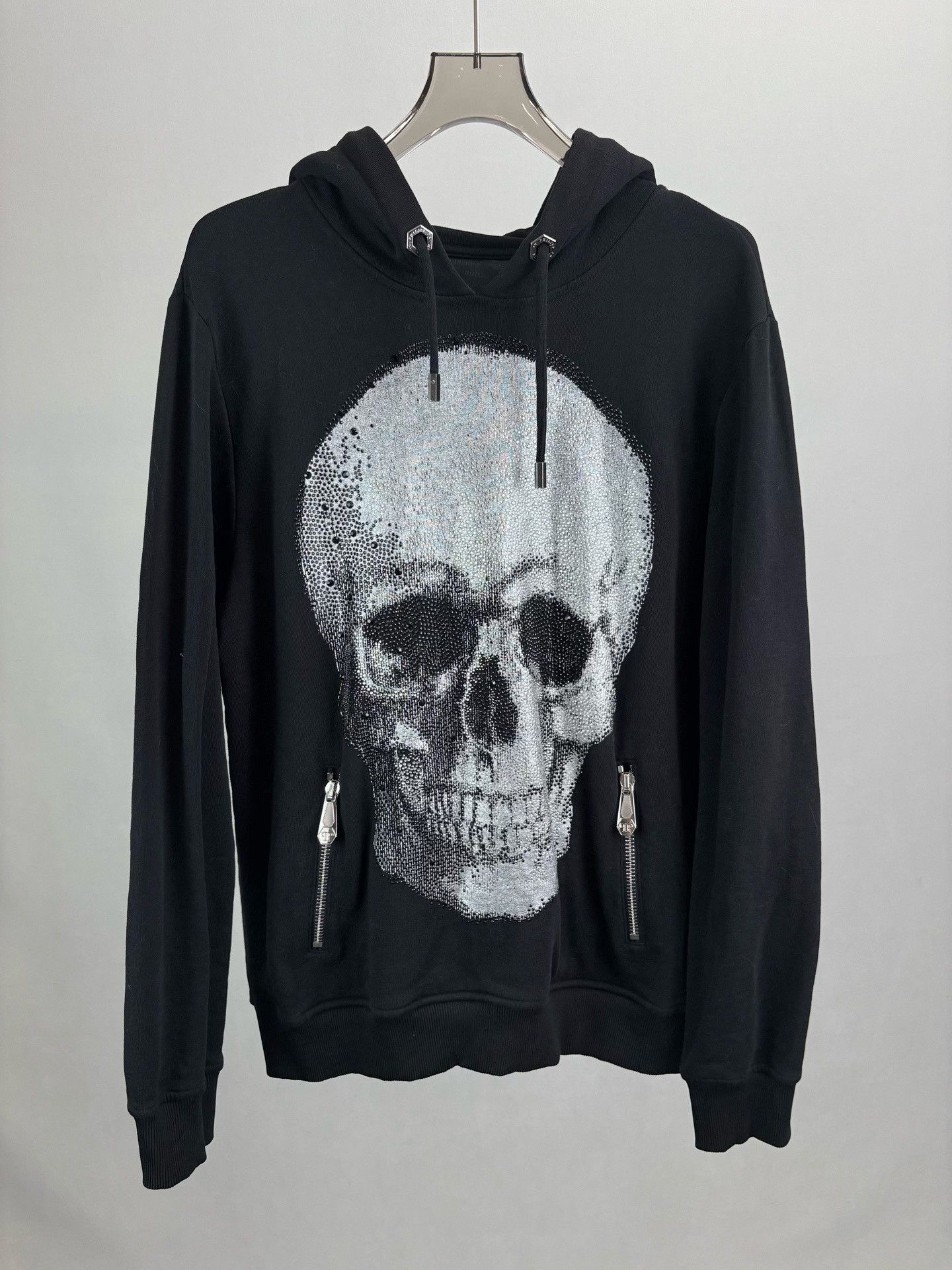 Philipp Plein Philipp Plein Rhinestone Skull Hoodie M Size US M / EU 48-50 / 2 - 2 Thumbnail