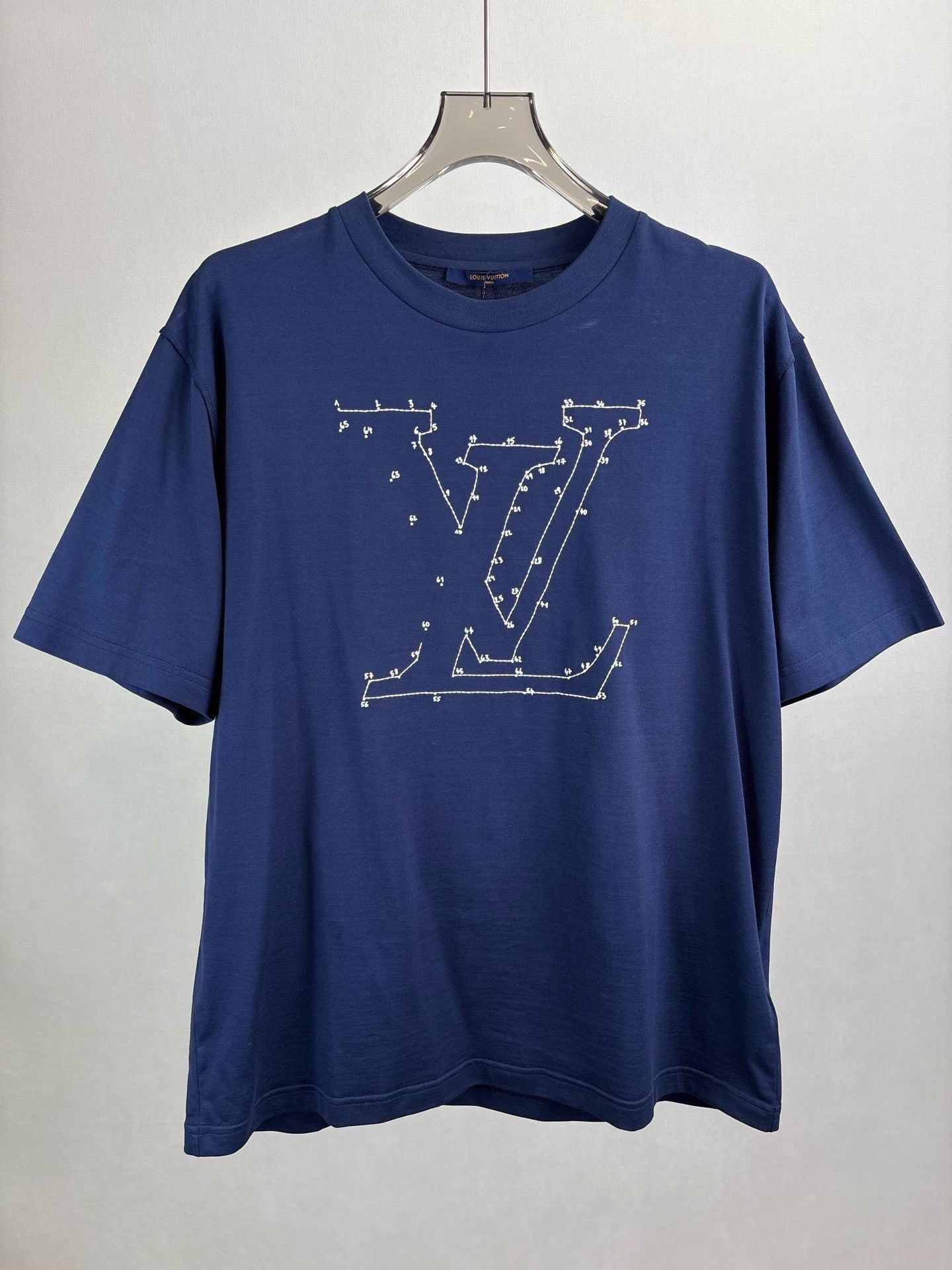 Louis Vuitton Louis Vuitton Embroidered Connect-The-Dots T-Shirt XL Size US XL / EU 56 / 4 - 2 Thumbnail