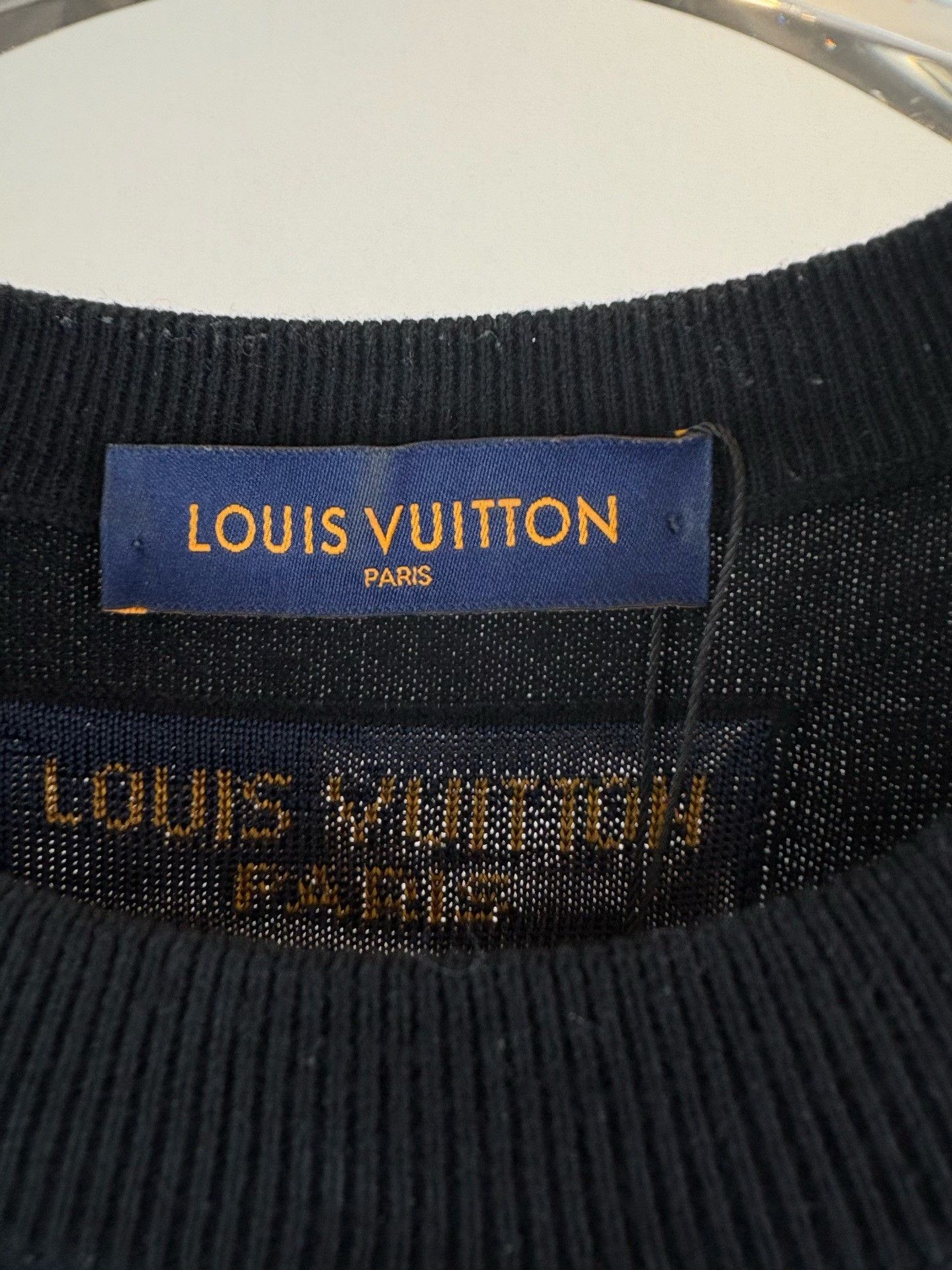 Louis Vuitton Louis Vuitton Knit Text Pattern T-Shirt XXL Size US XXL / EU 58 / 5 - 4 Thumbnail