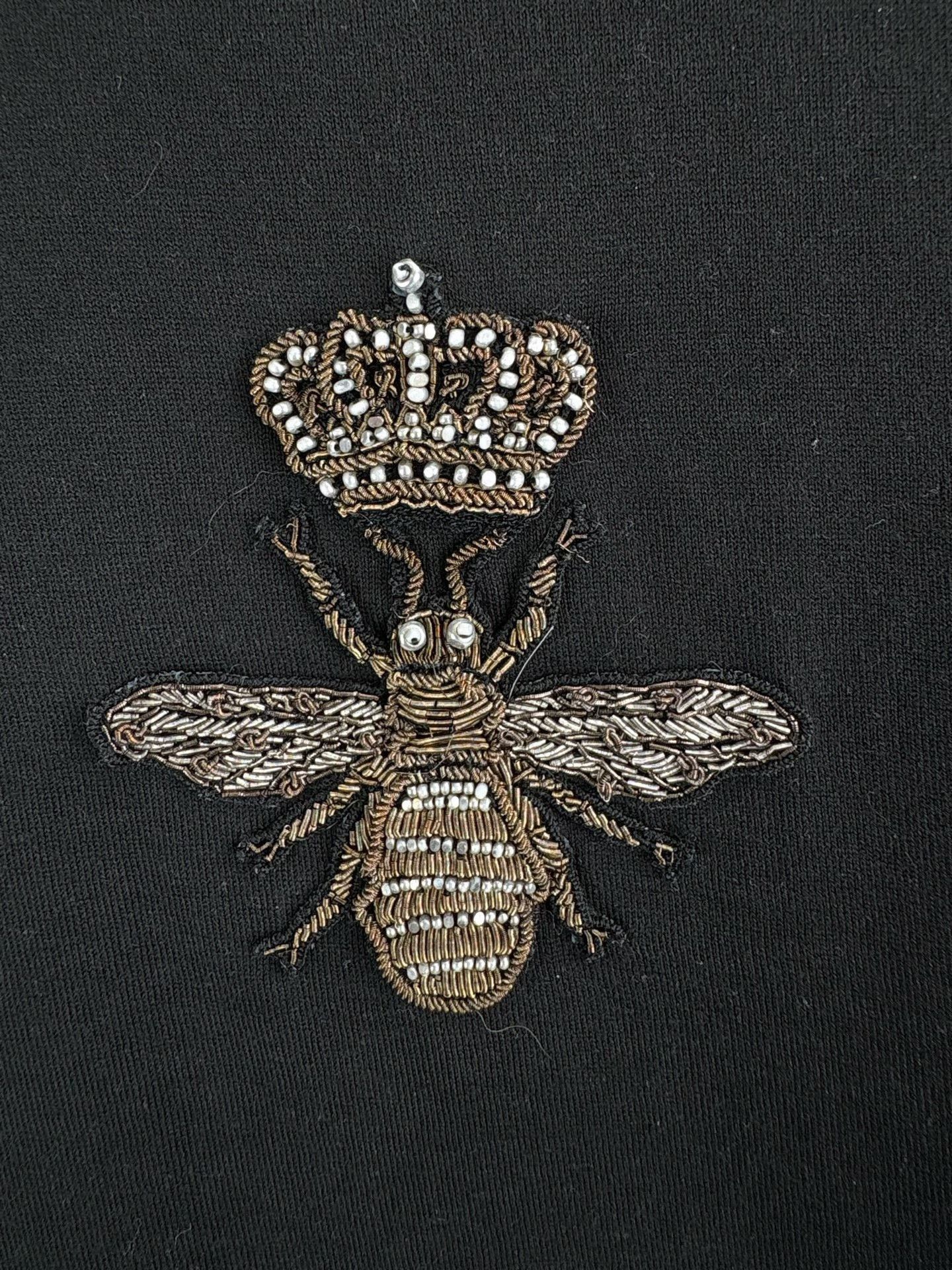 Dolce & Gabbana Dolce & Gabbana Bee Crown Embroidered T-Shirt 50 Size US M / EU 48-50 / 2 - 4 Thumbnail