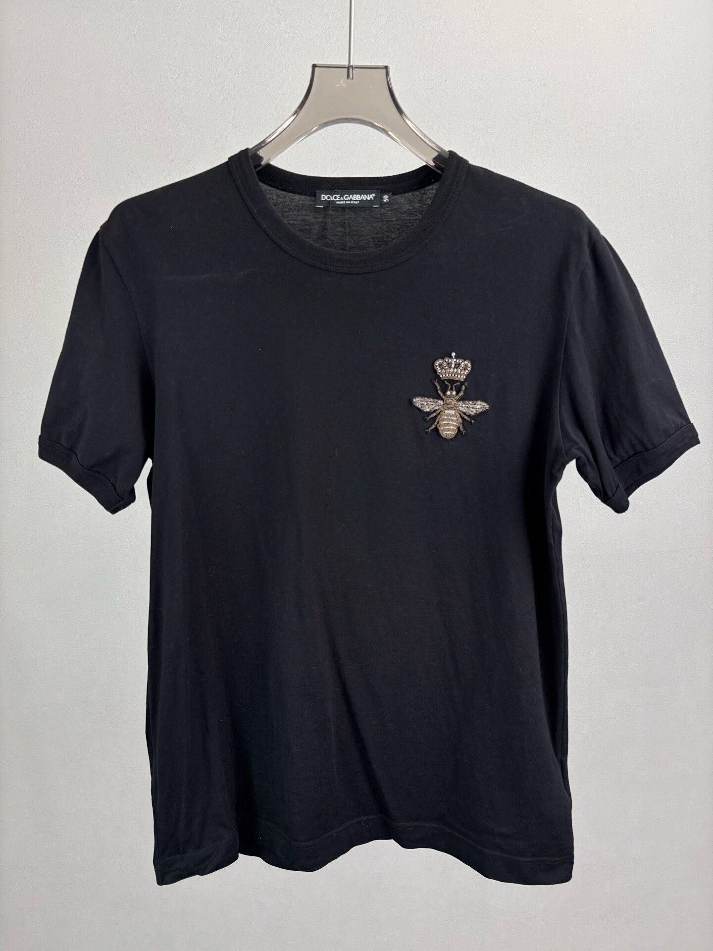 Dolce & Gabbana Dolce & Gabbana Bee Crown Embroidered T-Shirt 50 Size US M / EU 48-50 / 2 - 2 Thumbnail