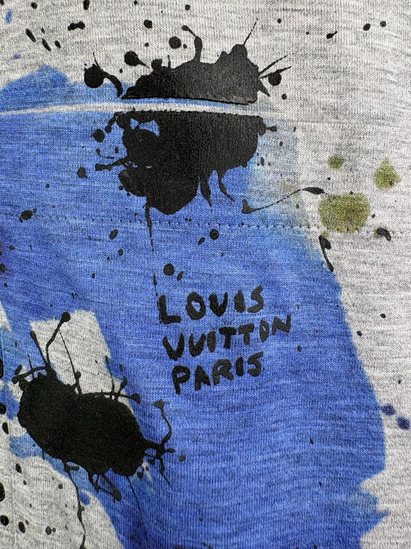 Louis Vuitton Louis Vuitton Ink Splash Print T-Shirt XL Size US XL / EU 56 / 4 - 4 Thumbnail