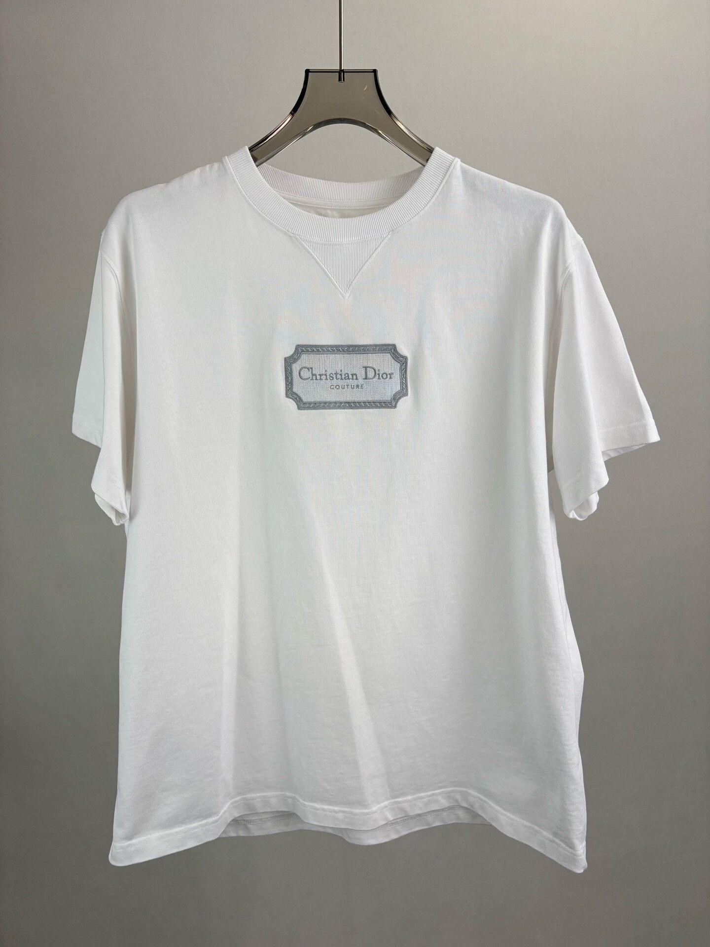 Dior Dior Embroidered Couture Logo T-Shirt XL Size US XL / EU 56 / 4 - 2 Thumbnail