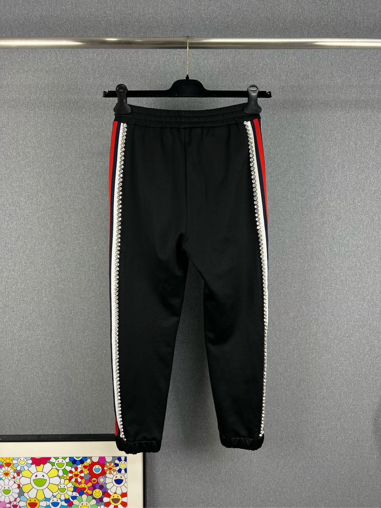 Gucci Gucci Rhinestone Stripe Technical Sweatpants XS Size US 28 / EU 44 - 3 Thumbnail