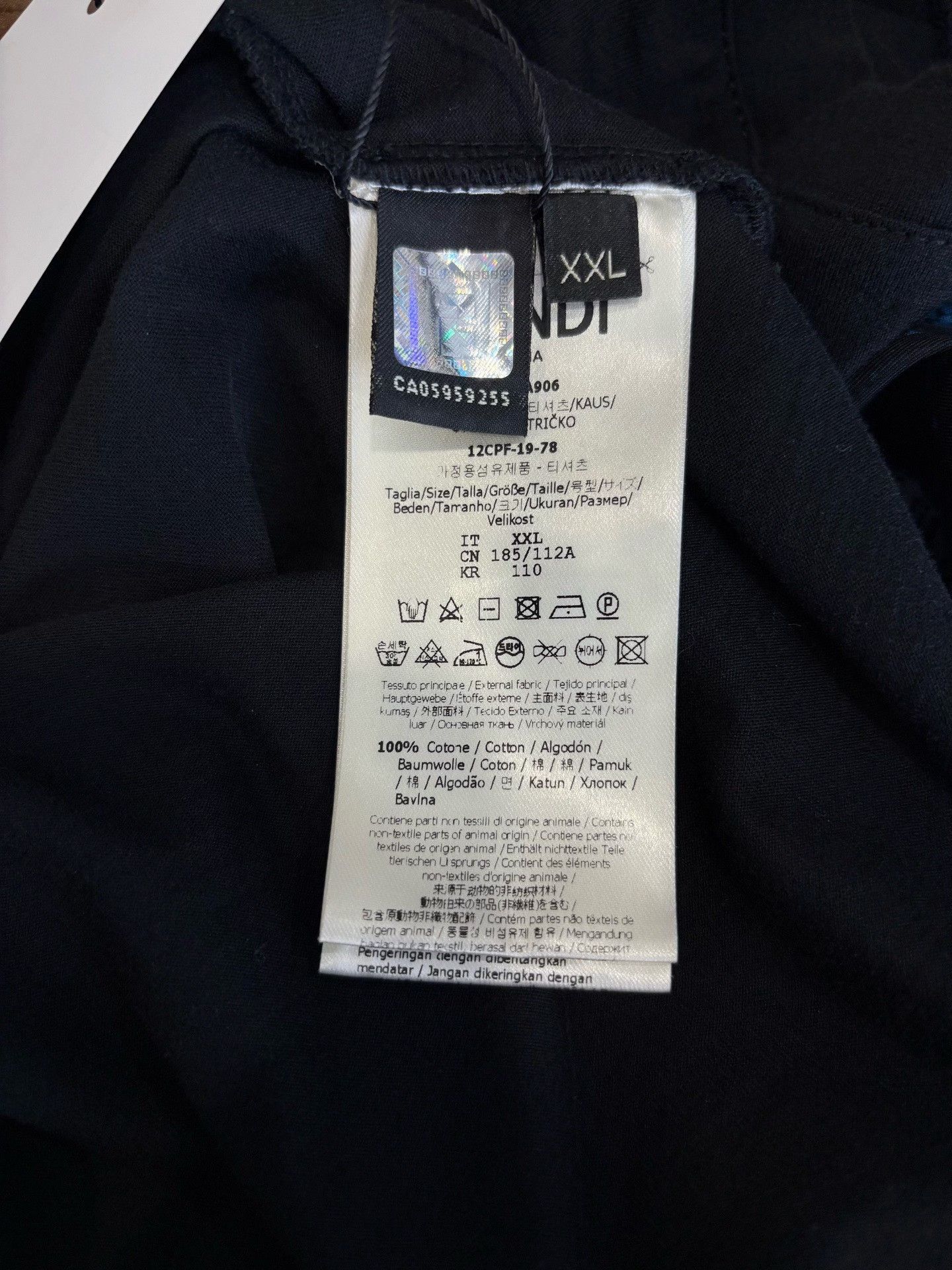 Fendi Fendi Roma Amor Embroidered T-Shirt XXL Size US XXL / EU 58 / 5 - 5 Thumbnail