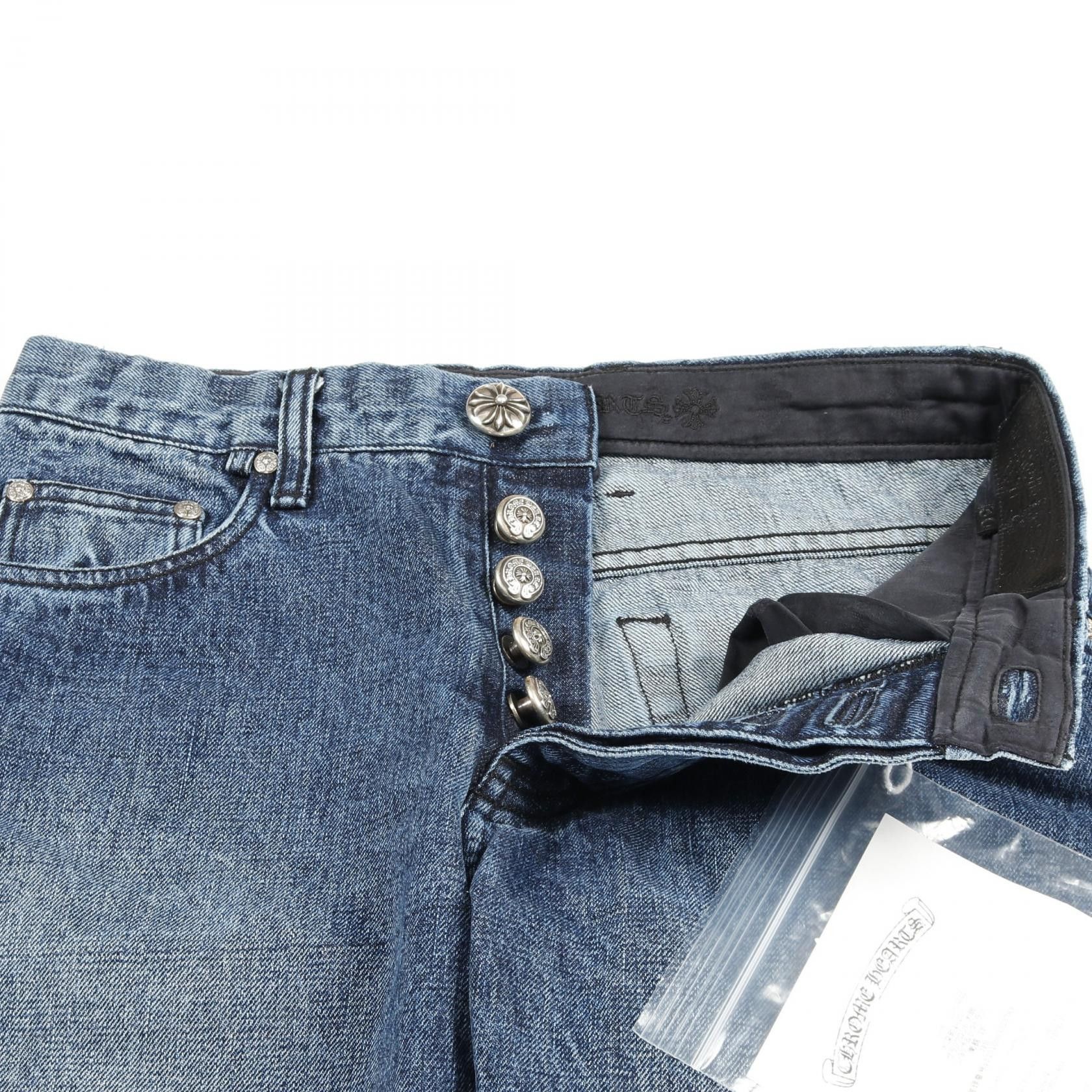 Chrome Hearts Chrome Hearts Chrome Hearts JEAN STRTLG FBRC Cotton Denim Pants Textile Jeans DUTY FREE for USA Size ONE SIZE - 5 Thumbnail
