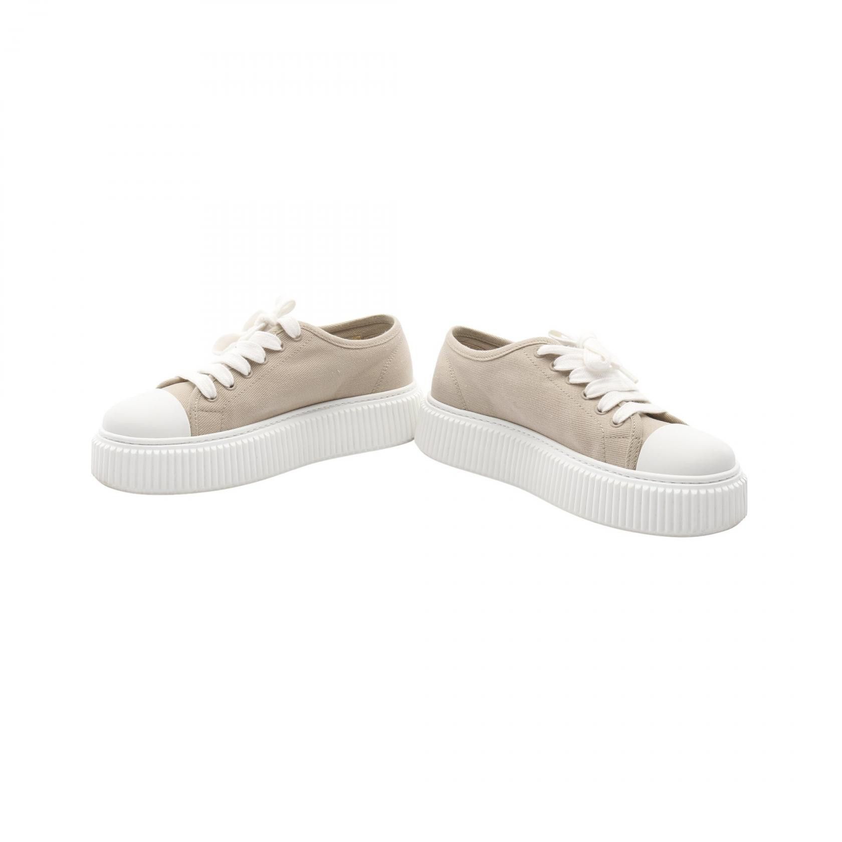 Miu Miu Miu Miu Miu Miu Logo Fabric Rubber Sneakers Textile Shoes DUTY FREE for USA Size ONE SIZE - 3 Thumbnail