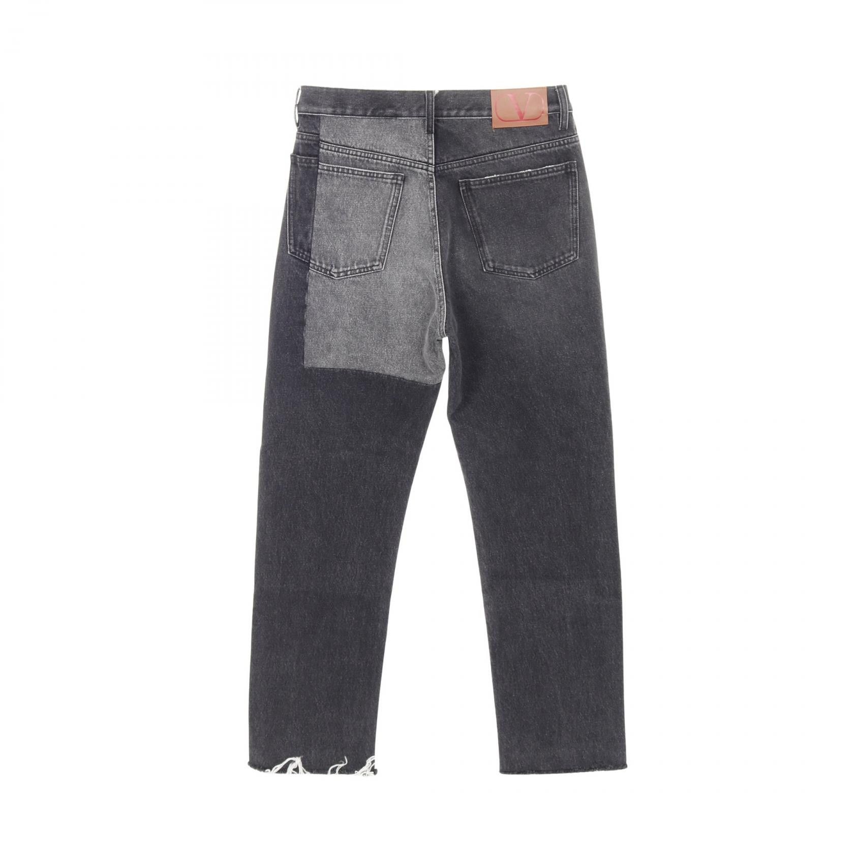 Valentino Valentino Valentino Cotton Denim Pants Textile Bottoms WV3DE01U7FU DUTY FREE for USA Size ONE SIZE - 2 Thumbnail