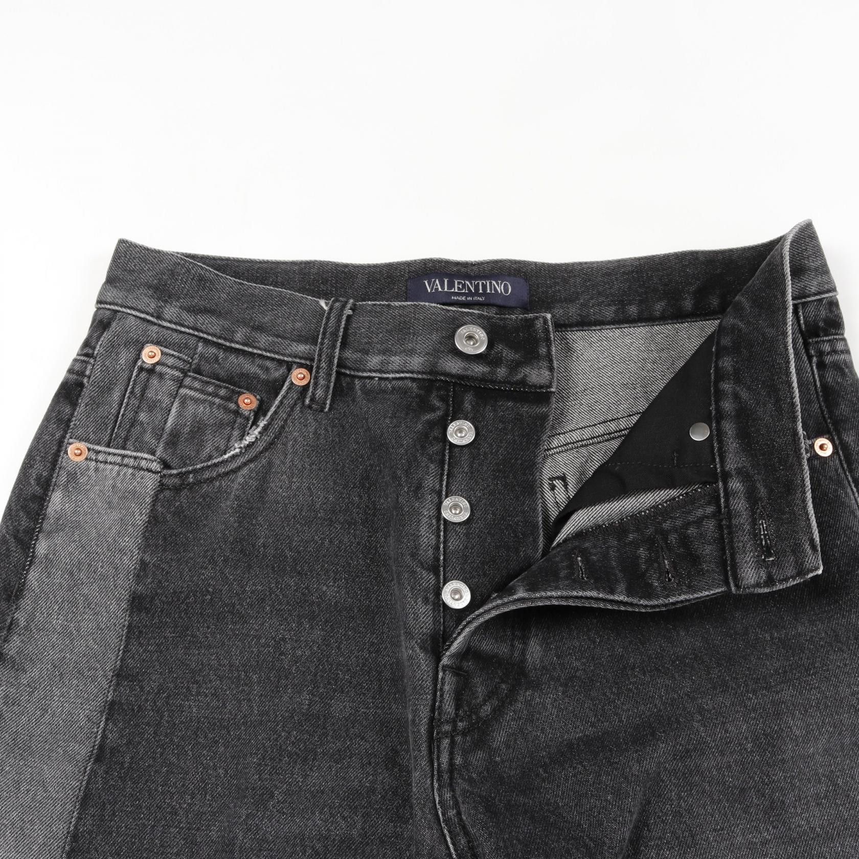 Valentino Valentino Valentino Cotton Denim Pants Textile Bottoms WV3DE01U7FU DUTY FREE for USA Size ONE SIZE - 5 Thumbnail