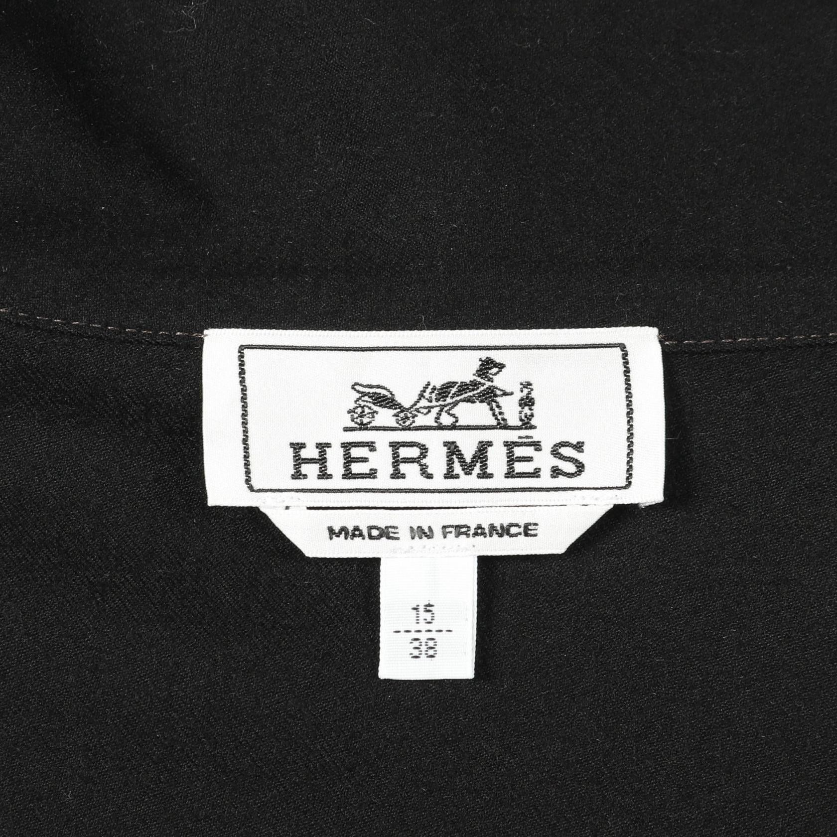 Hermes Hermes Hermes 15/38 Cotton Cardigan Textile Tops DUTY FREE for USA Size ONE SIZE - 4 Thumbnail